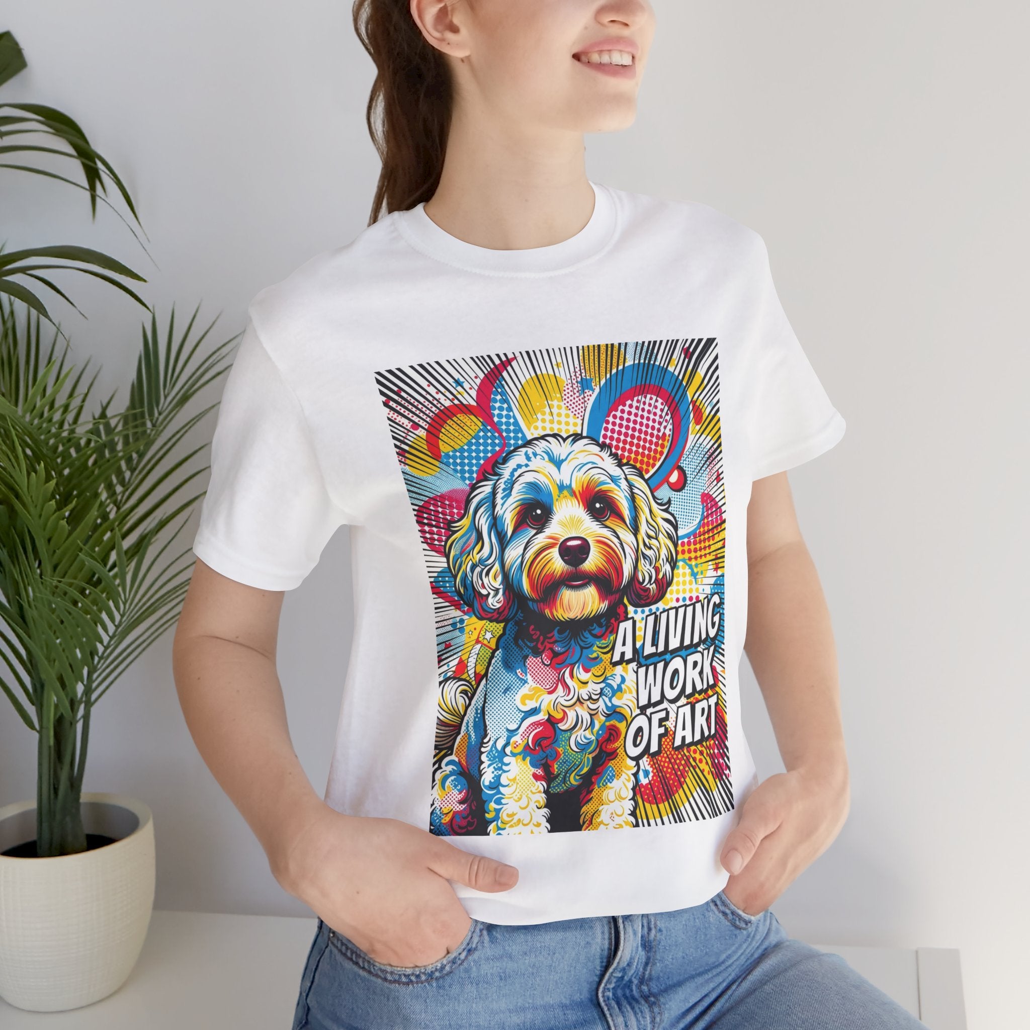 Cavapoo T Shirt | Living Work of Art Collection | Pop Art