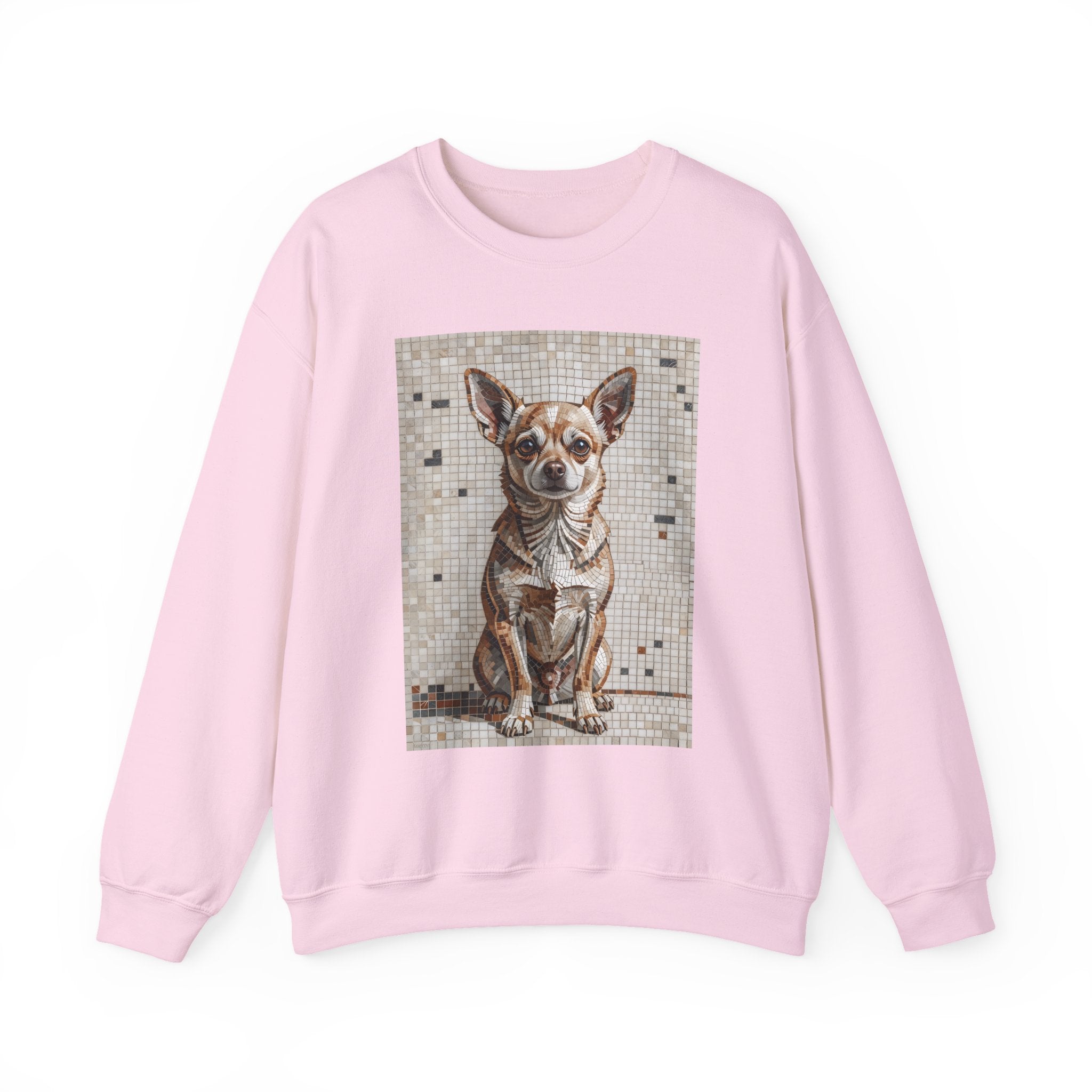 Chihuahua Sweatshirt | Living Work of Art Collection | Mosaic Style
