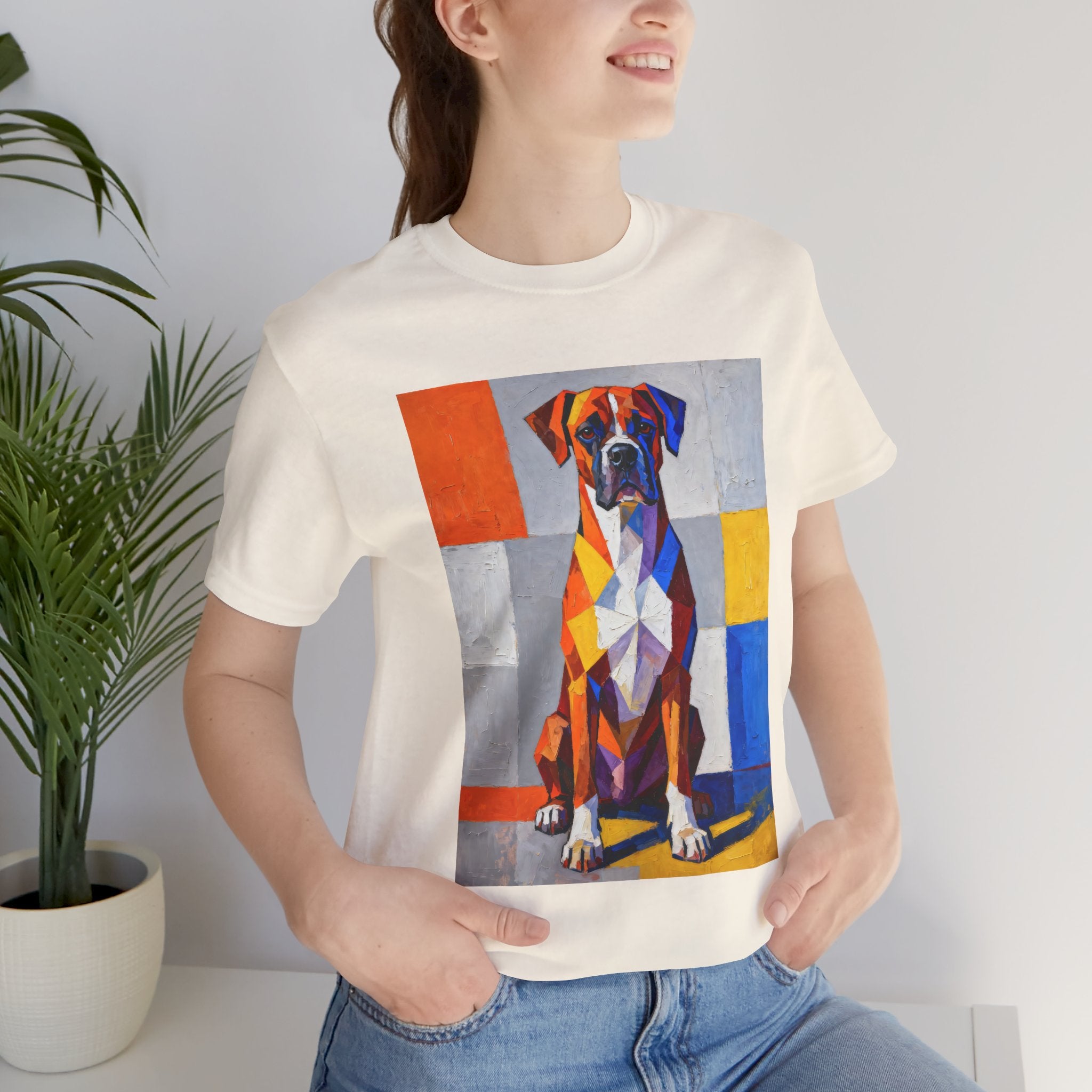 Boxer T Shirt | Living Work of Art Collection | Cubist Style