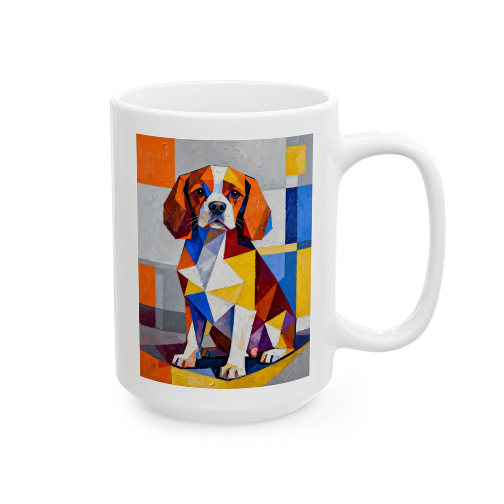 Cavalier King Charles Spaniel Coffee Mug | Living Work of Art Collection | Cubist Style