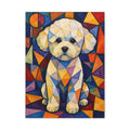 Bichon Frise Canvas Wall Art | Living Work of Art Collection | Cubist Style Print