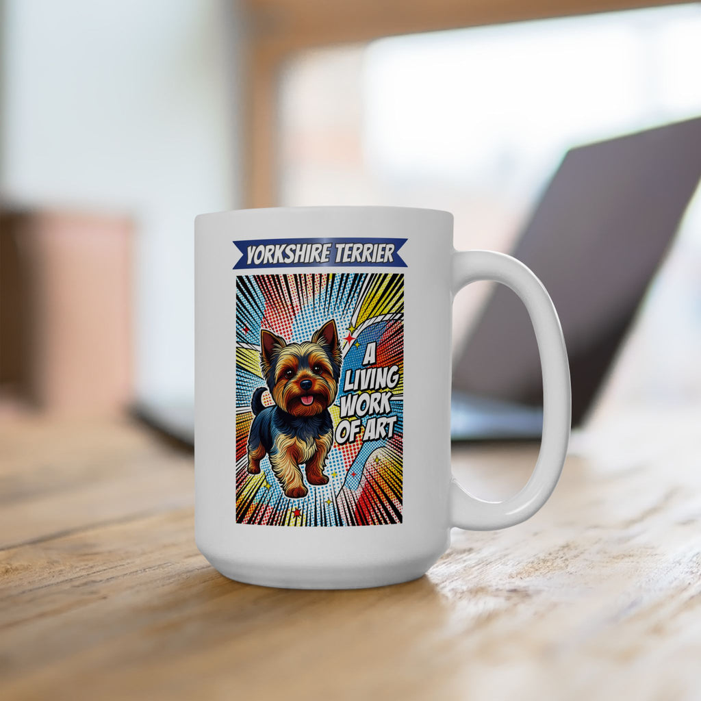 Yorkshire Terrier Coffee Mug | Living Work of Art Collection | Pop Art