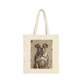 Bulldog Tote Bag | Living Work of Art Collection | Mosaic Style