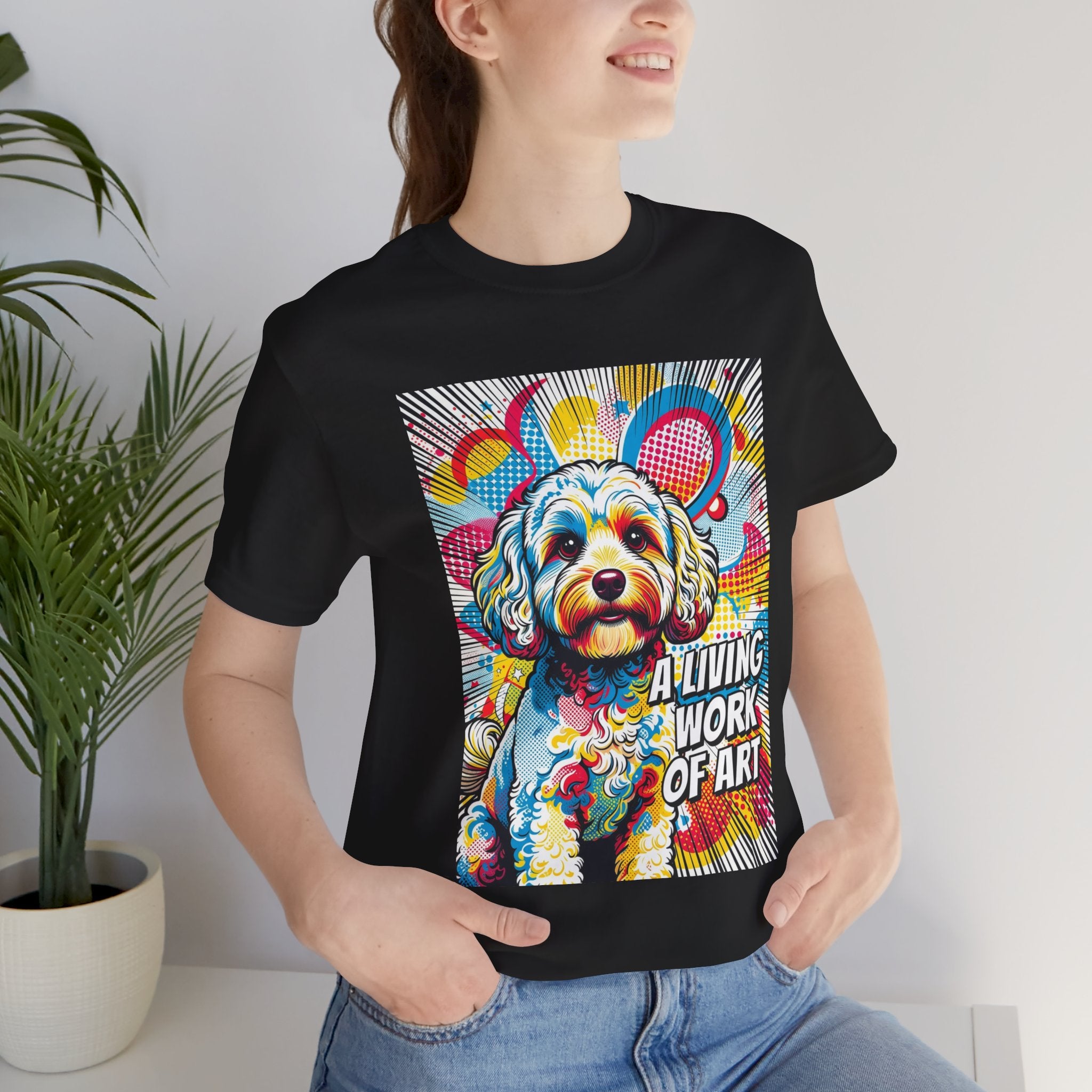 Cavapoo T Shirt | Living Work of Art Collection | Pop Art