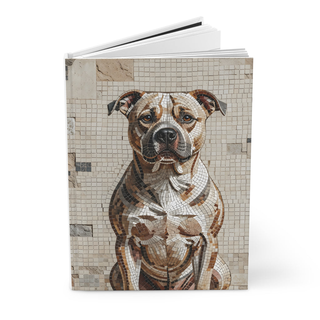 Staffordshire Bull Terrier Notebook | Living Work of Art Collection | Mosaic Style