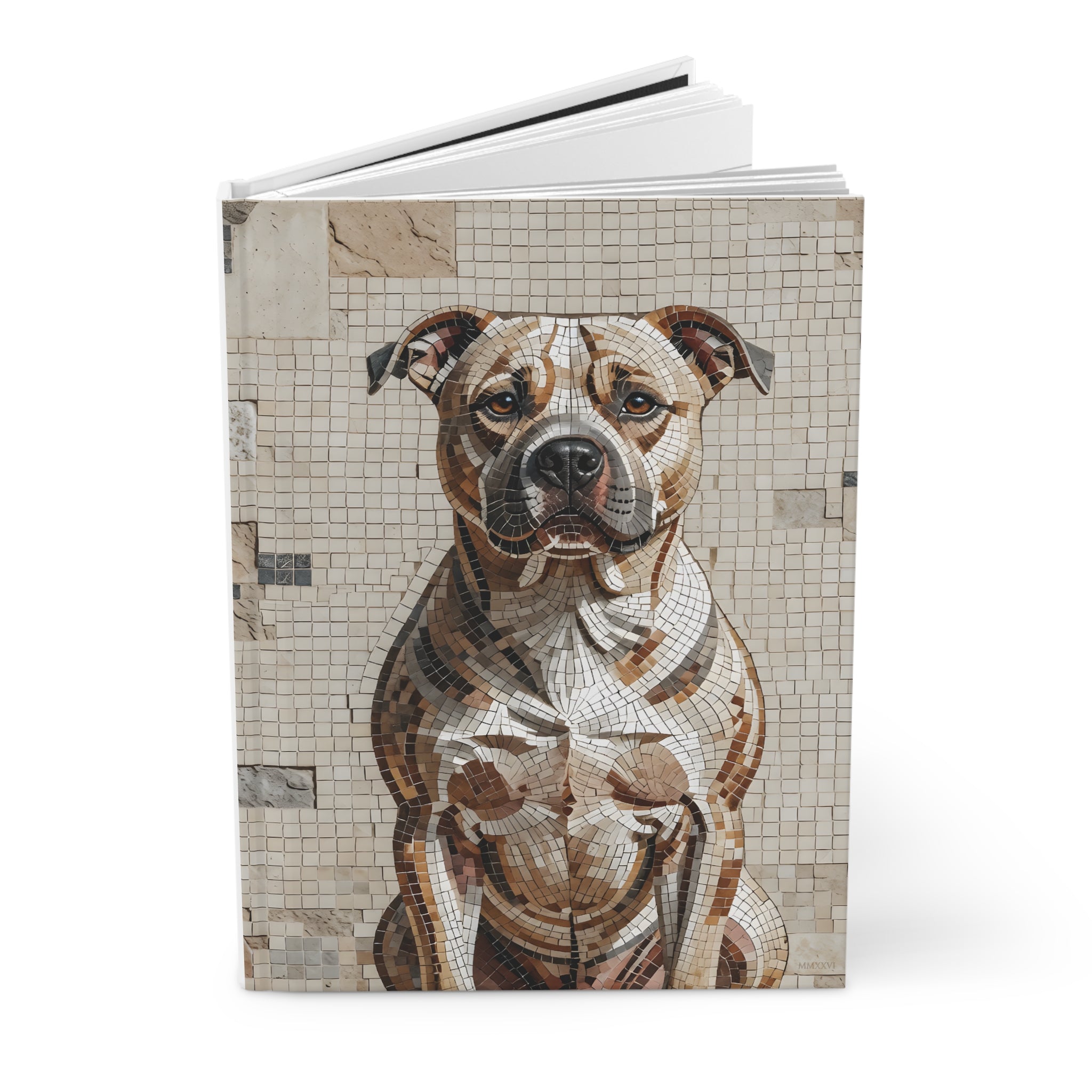 Staffordshire Bull Terrier Notebook | Living Work of Art Collection | Mosaic Style