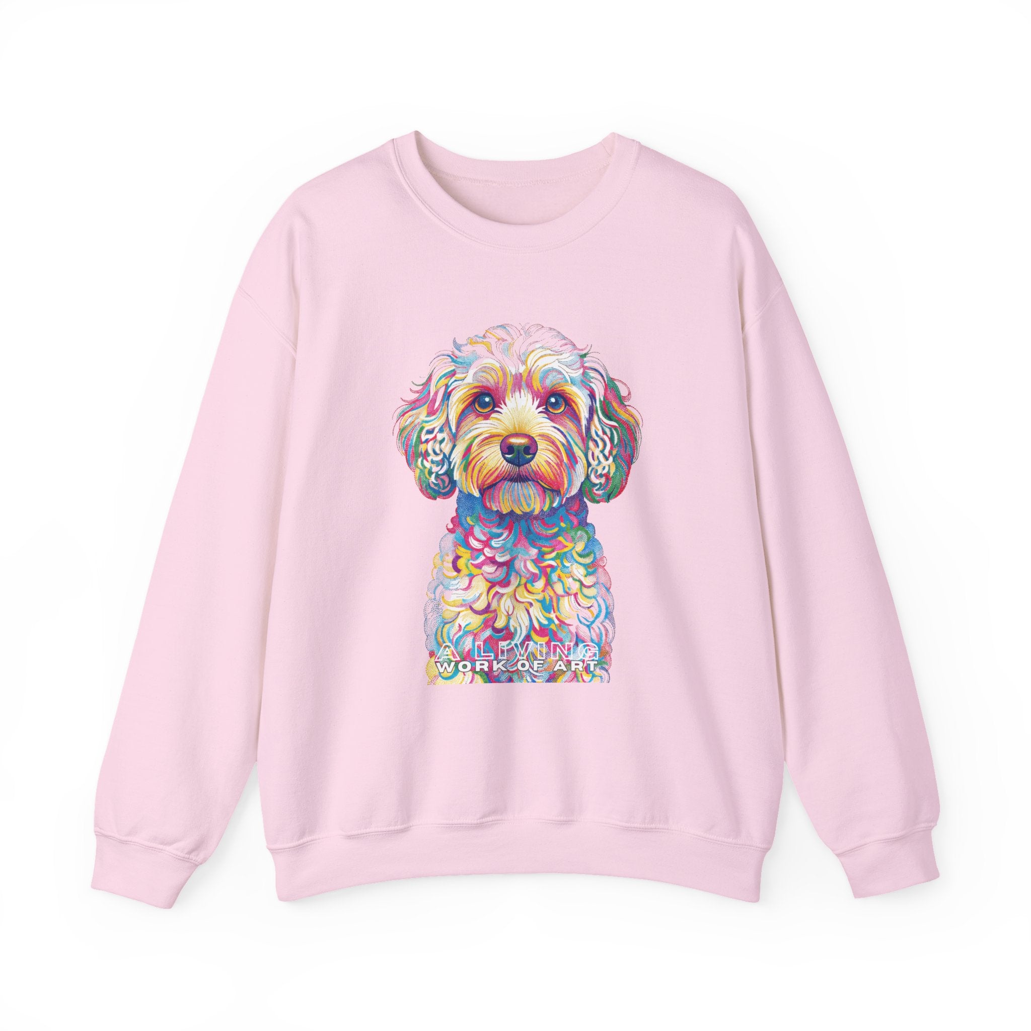 Cavapoo Sweatshirt | Living Work of Art Collection | Pointillism Style