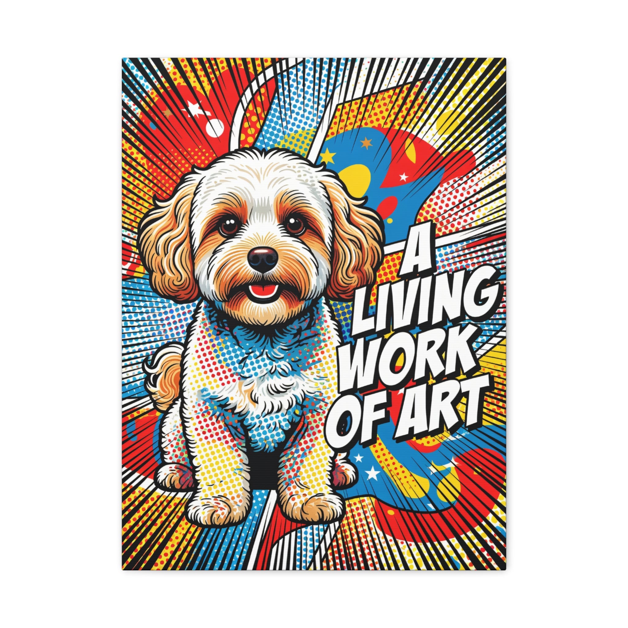 Maltipoo Canvas Wall Art | Living Work of Art Collection | Pop Art Print