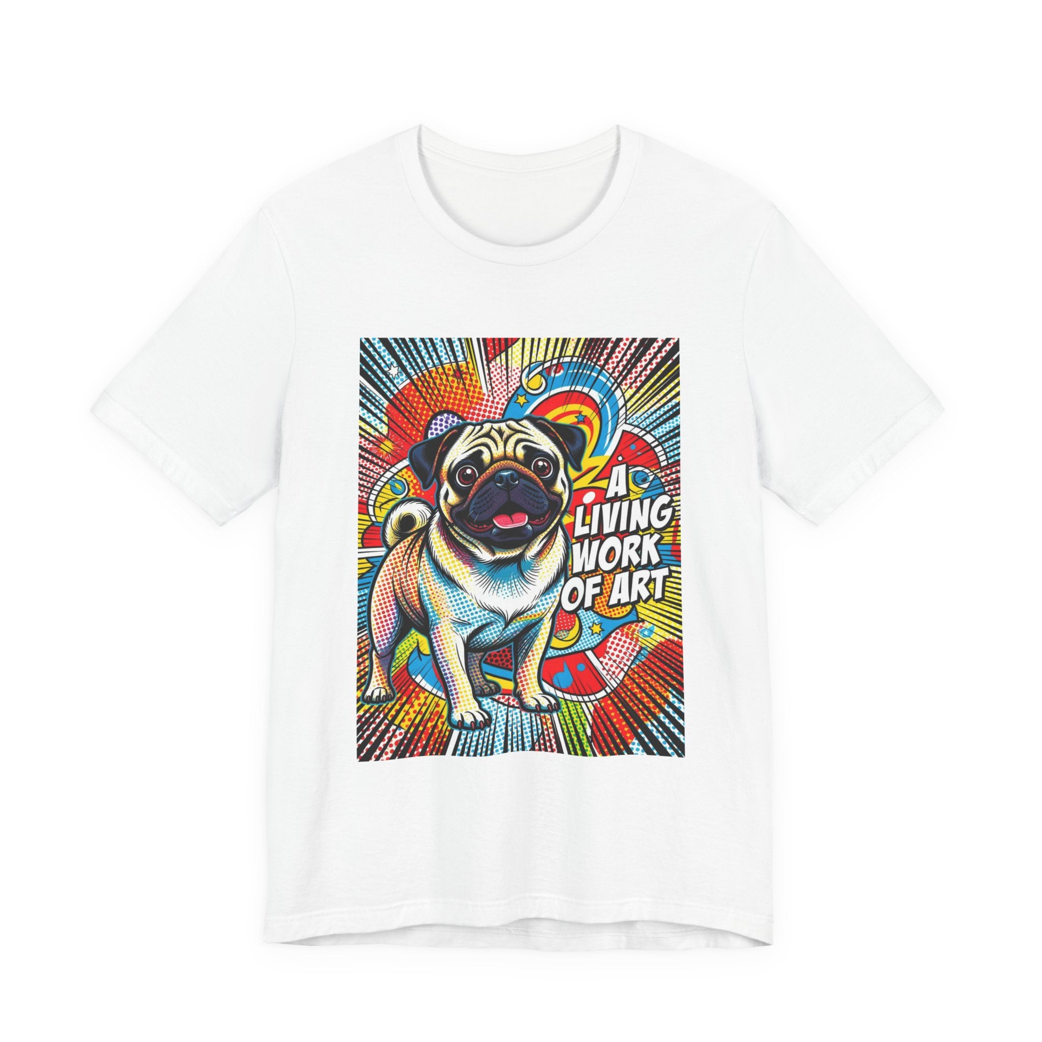 Pug T Shirt | Living Work of Art Collection | Pop Art