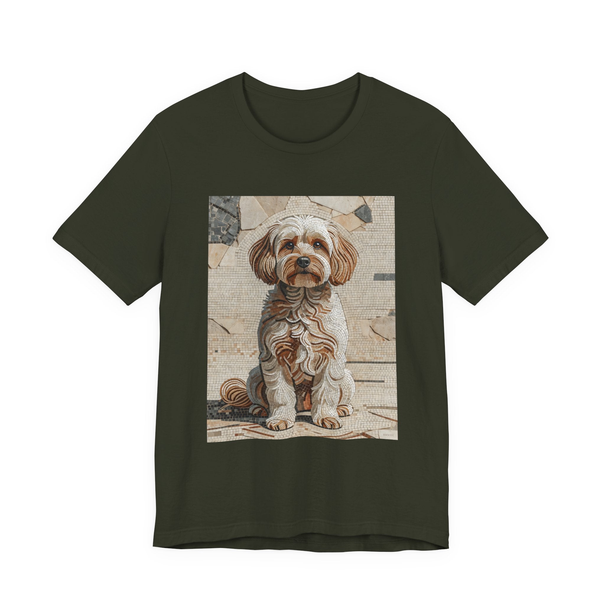 Maltipoo T Shirt | Living Work of Art Collection | Mosaic Style
