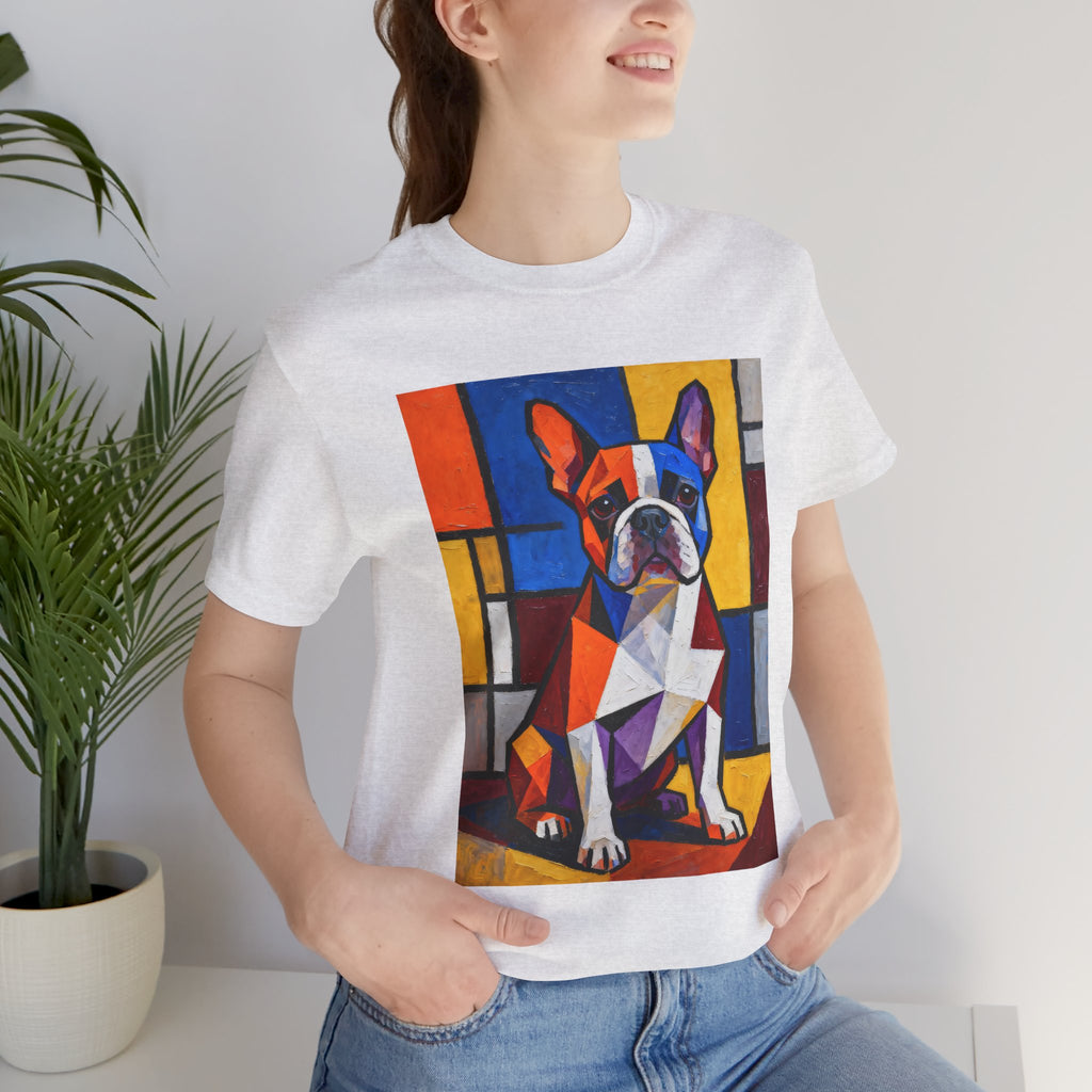 French Bulldog T Shirt | Living Work of Art Collection | Cubist Style
