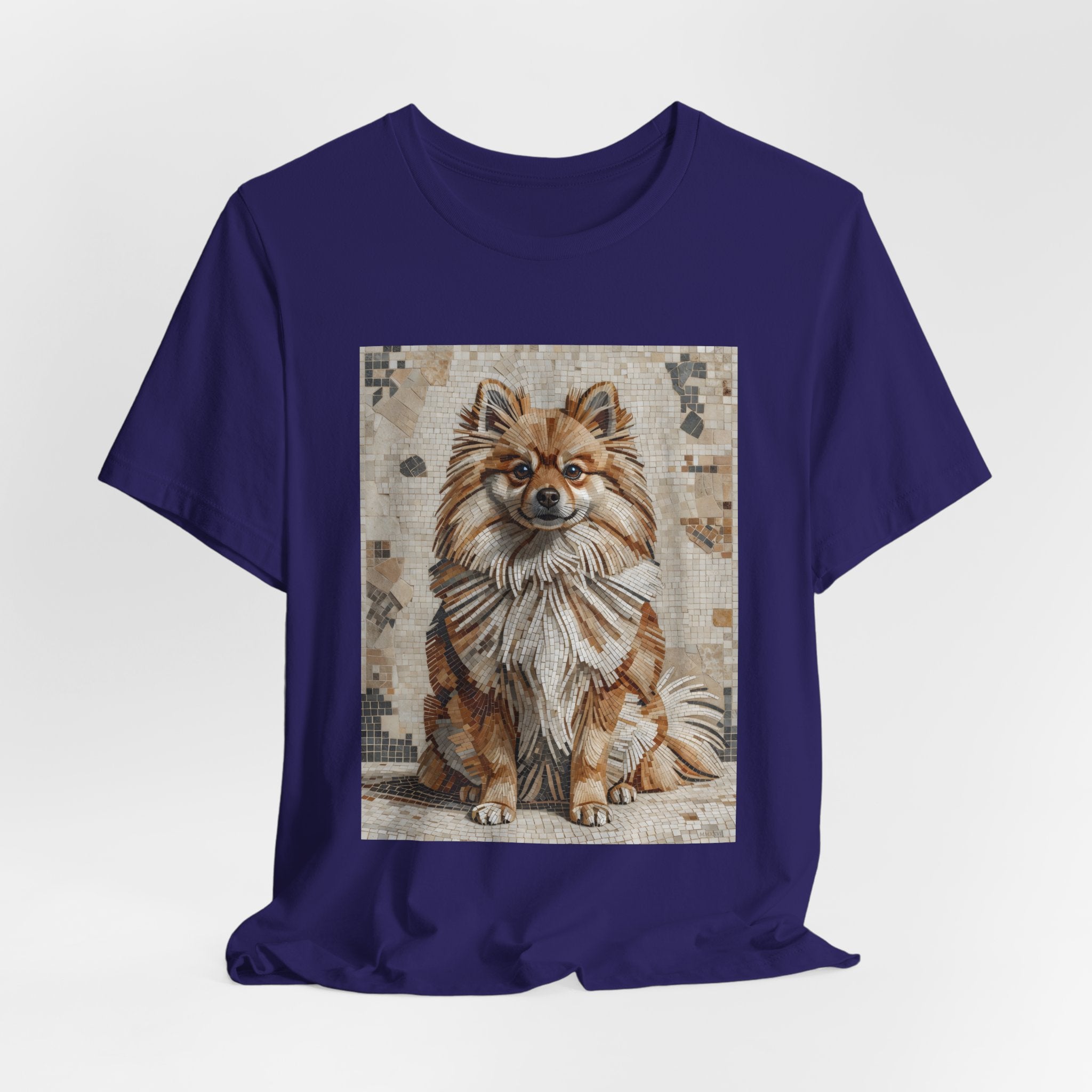 Pomeranian T Shirt | Living Work of Art Collection | Mosaic Style