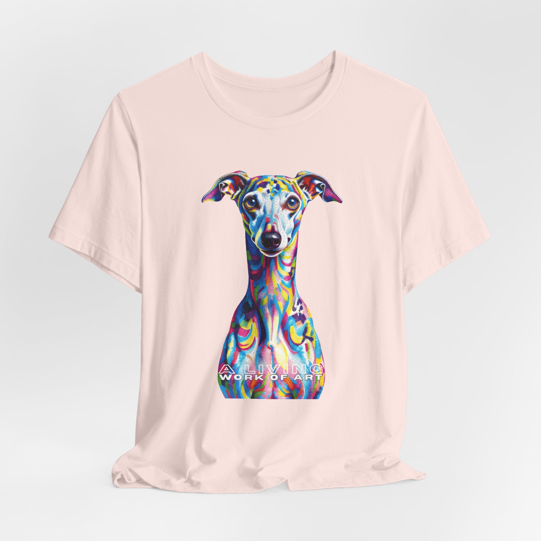 Italian Greyhound T Shirt | Living Work of Art Collection | Pointillism Style