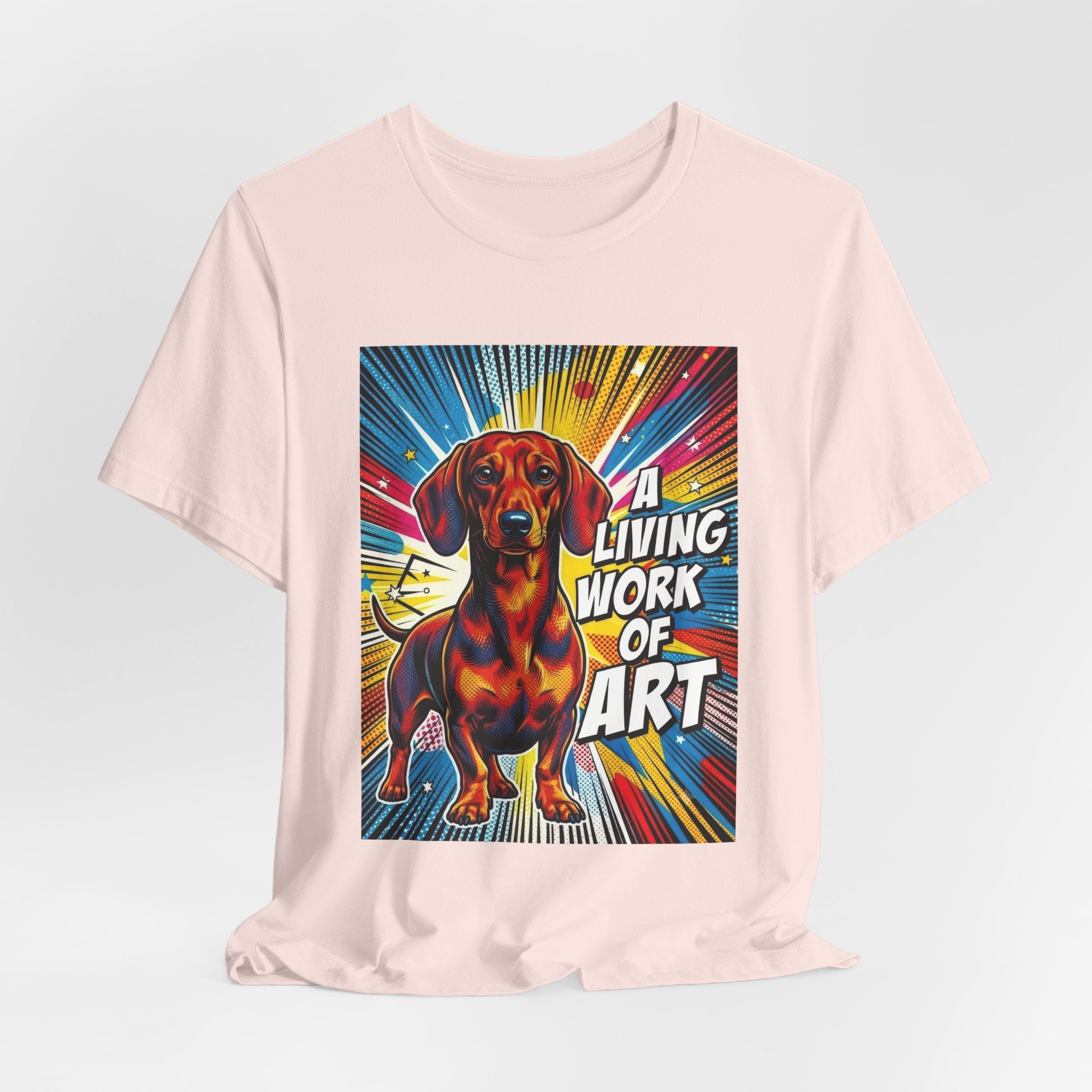 Dachshund T Shirt | Living Work of Art Collection | Pop Art