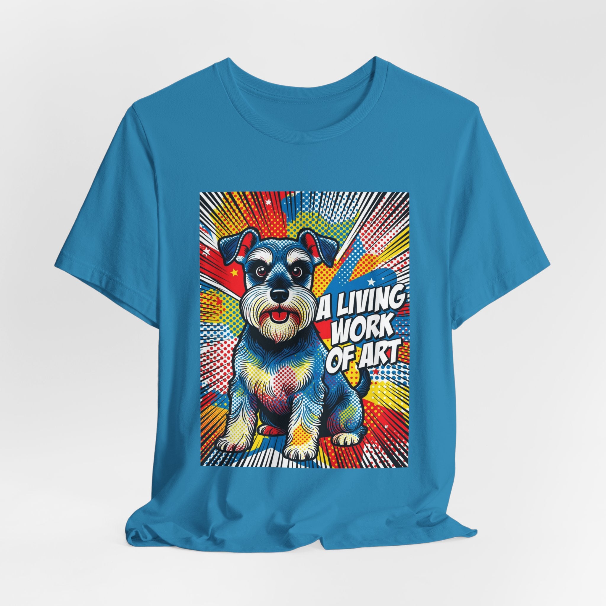 Schnauzer T Shirt | Living Work of Art Collection | Pop Art
