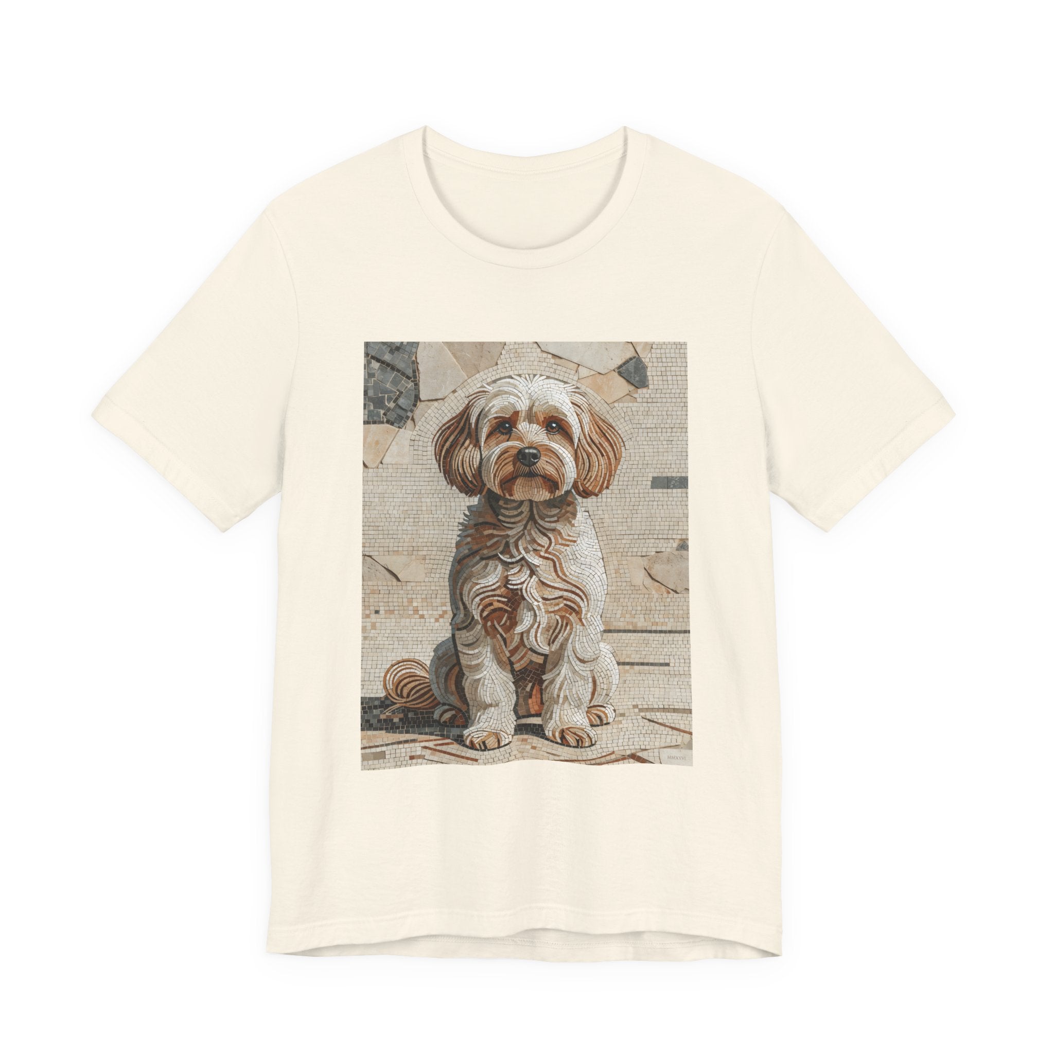 Maltipoo T Shirt | Living Work of Art Collection | Mosaic Style