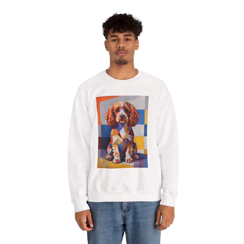 Cavapoo Sweatshirt | Living Work of Art Collection | Cubist Style