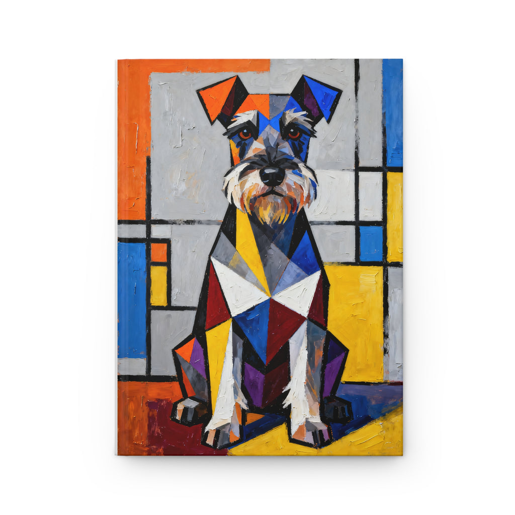 Schnauzer Notebook | Living Work of Art Collection | Cubist Style