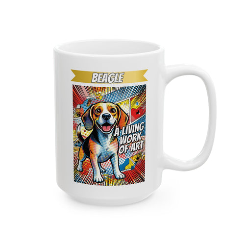 Beagle Coffee Mug | Living Work of Art Collection | Pop Art