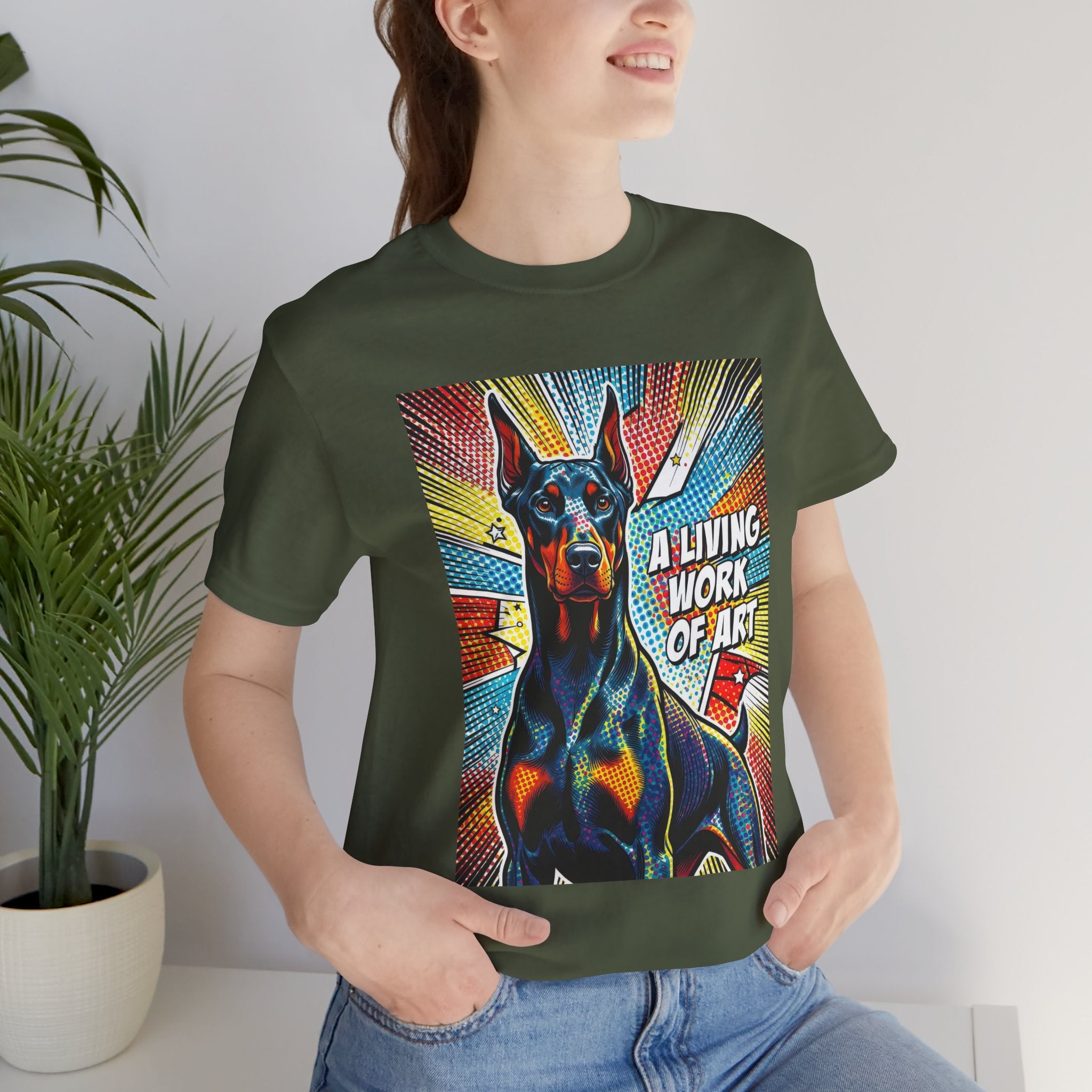 Doberman Pinscher T Shirt | Living Work of Art Collection | Pop Art