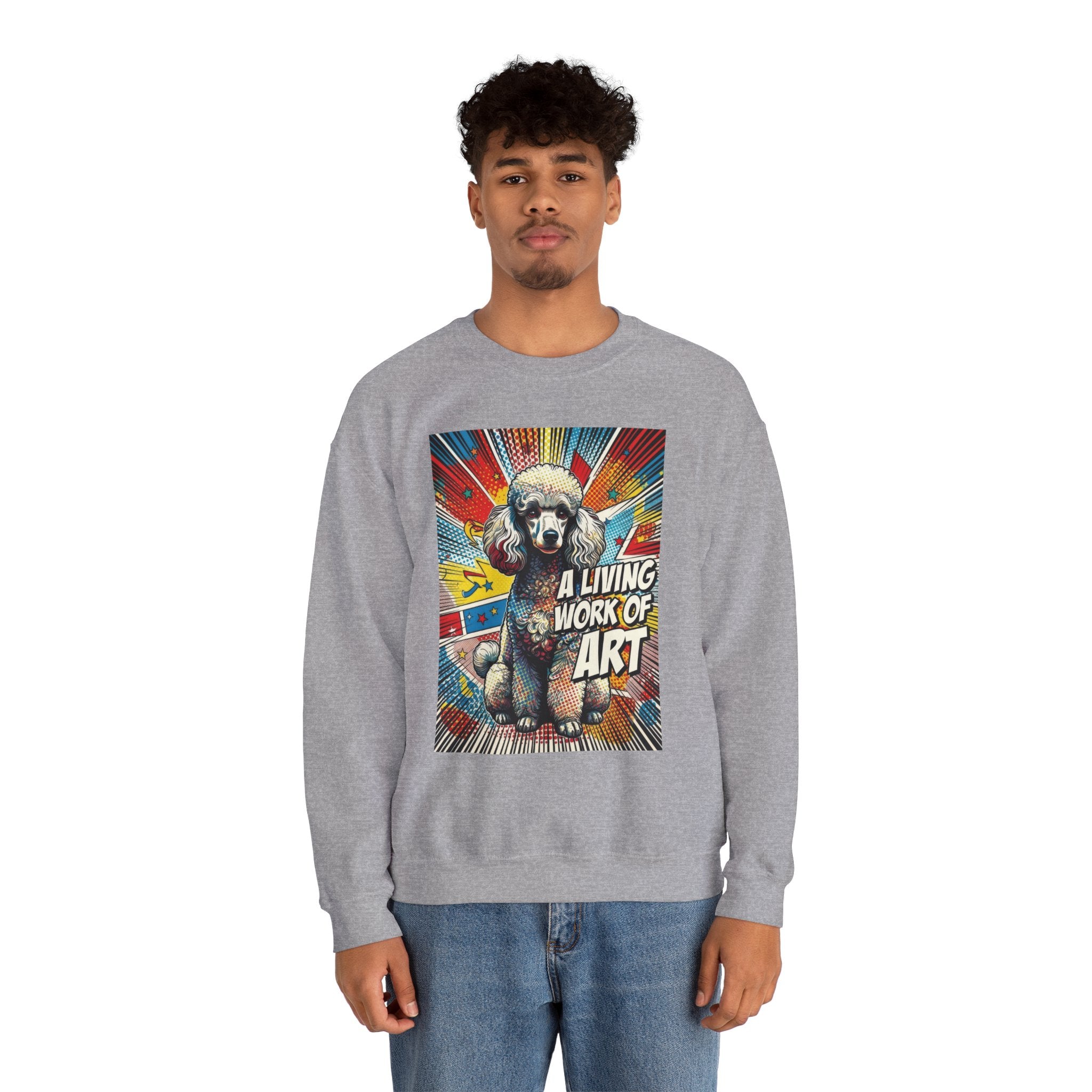 Poodle Sweatshirt | Living Work of Art Collection | Pop Art