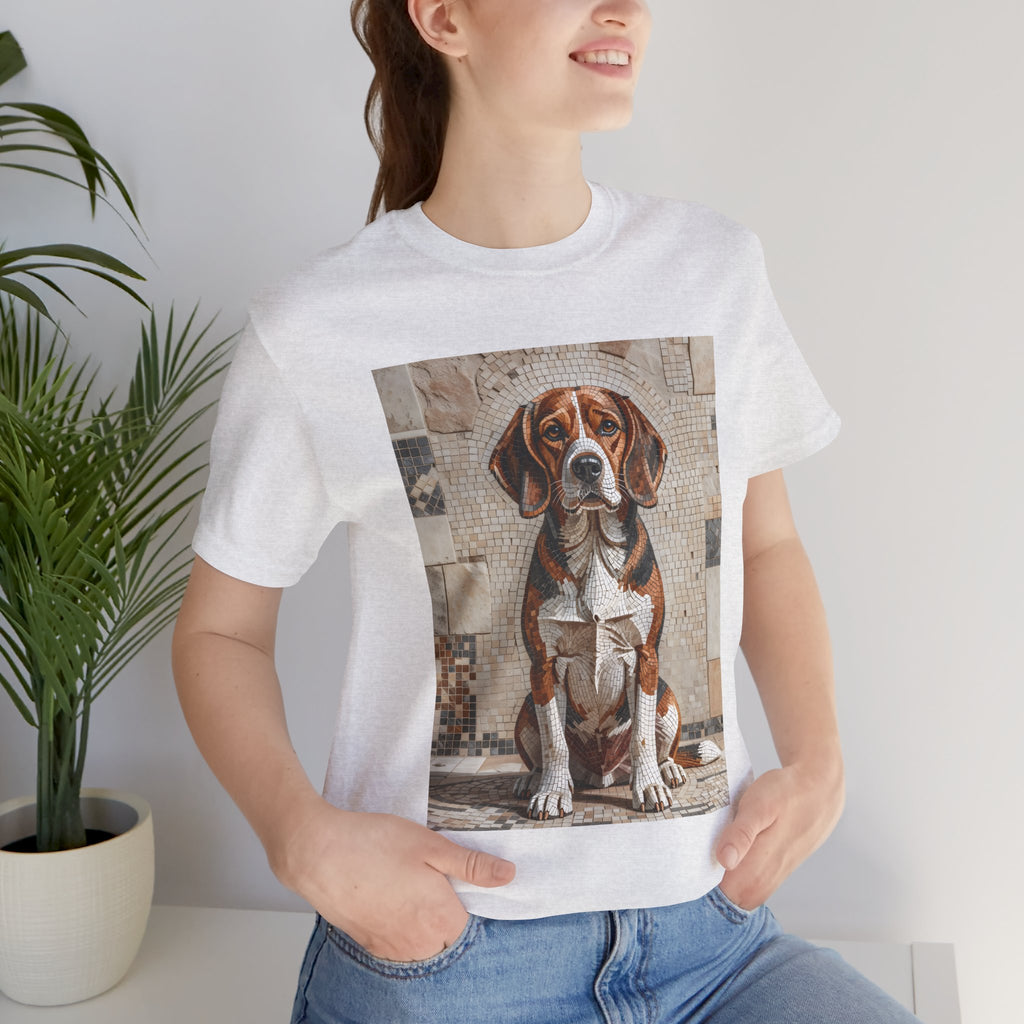 Beagle T Shirt | Living Work of Art Collection | Mosaic Style