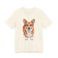 Corgi T Shirt | Living Work of Art Collection | Pointillism Style