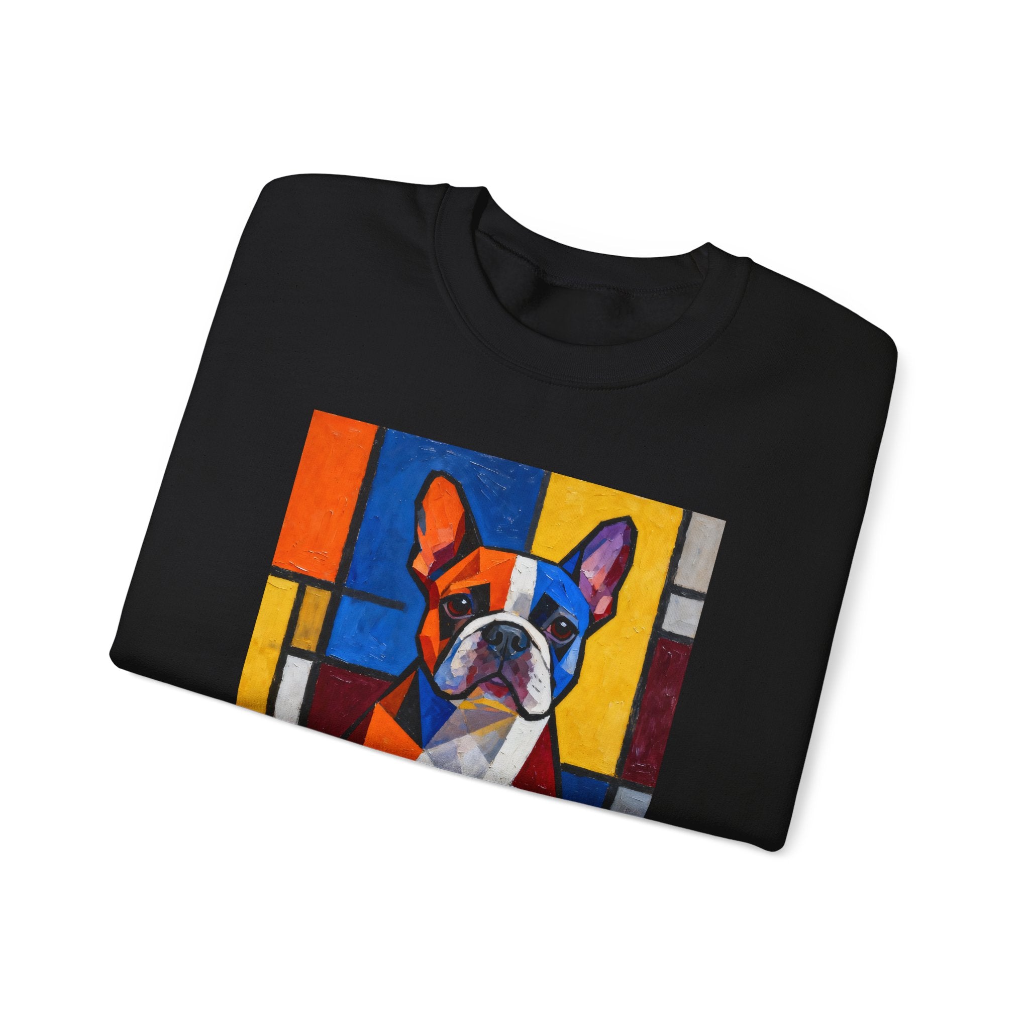 French Bulldog Sweatshirt | Living Work of Art Collection | Cubist Style