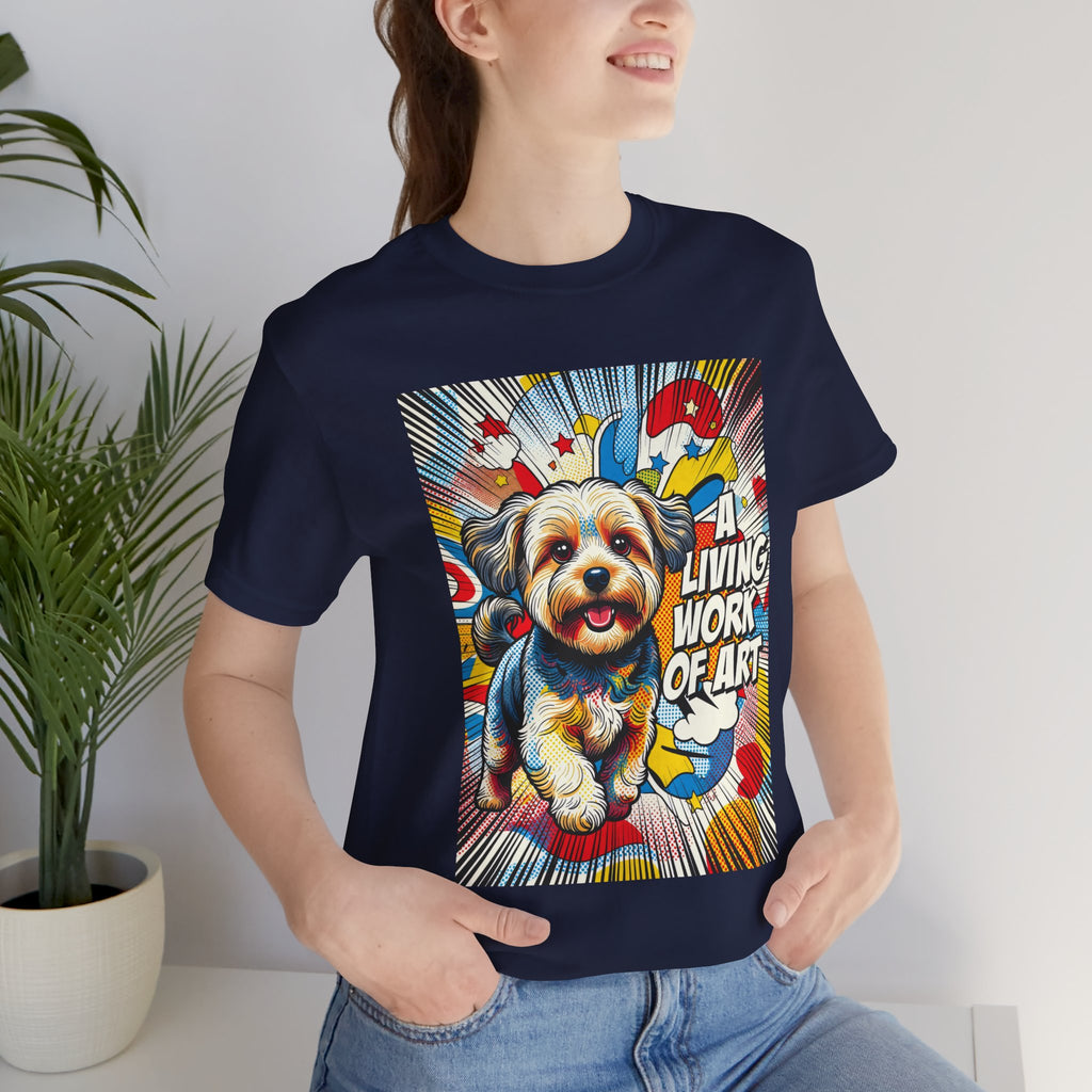 Yorkipoo T Shirt | Living Work of Art Collection | Pop Art