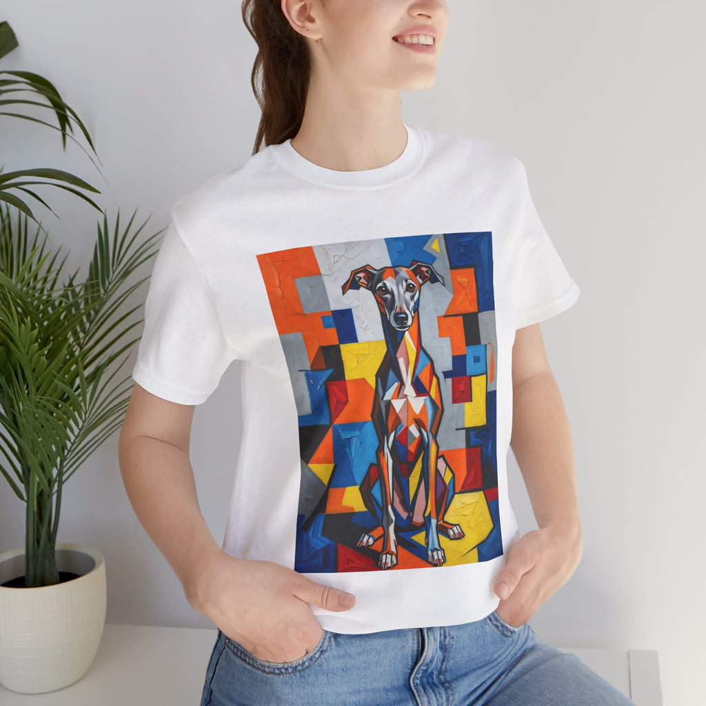 Italian Greyhound T Shirt | Living Work of Art Collection | Cubist Style