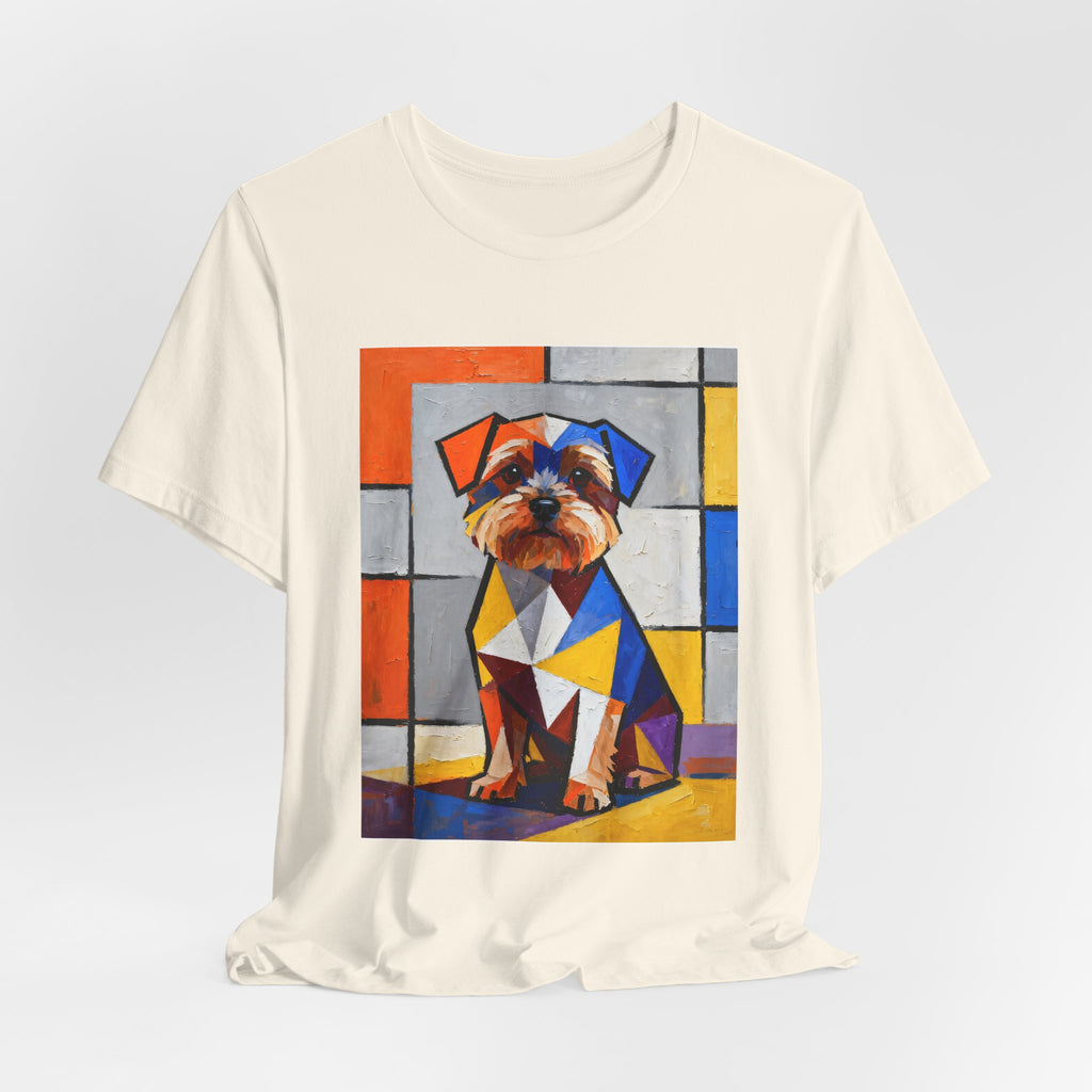 Yorkipoo T Shirt | Living Work of Art Collection | Cubist Style