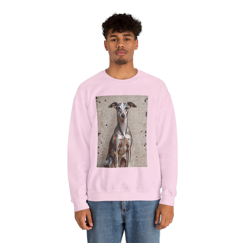 Whippet Sweatshirt | Living Work of Art Collection | Mosaic Style