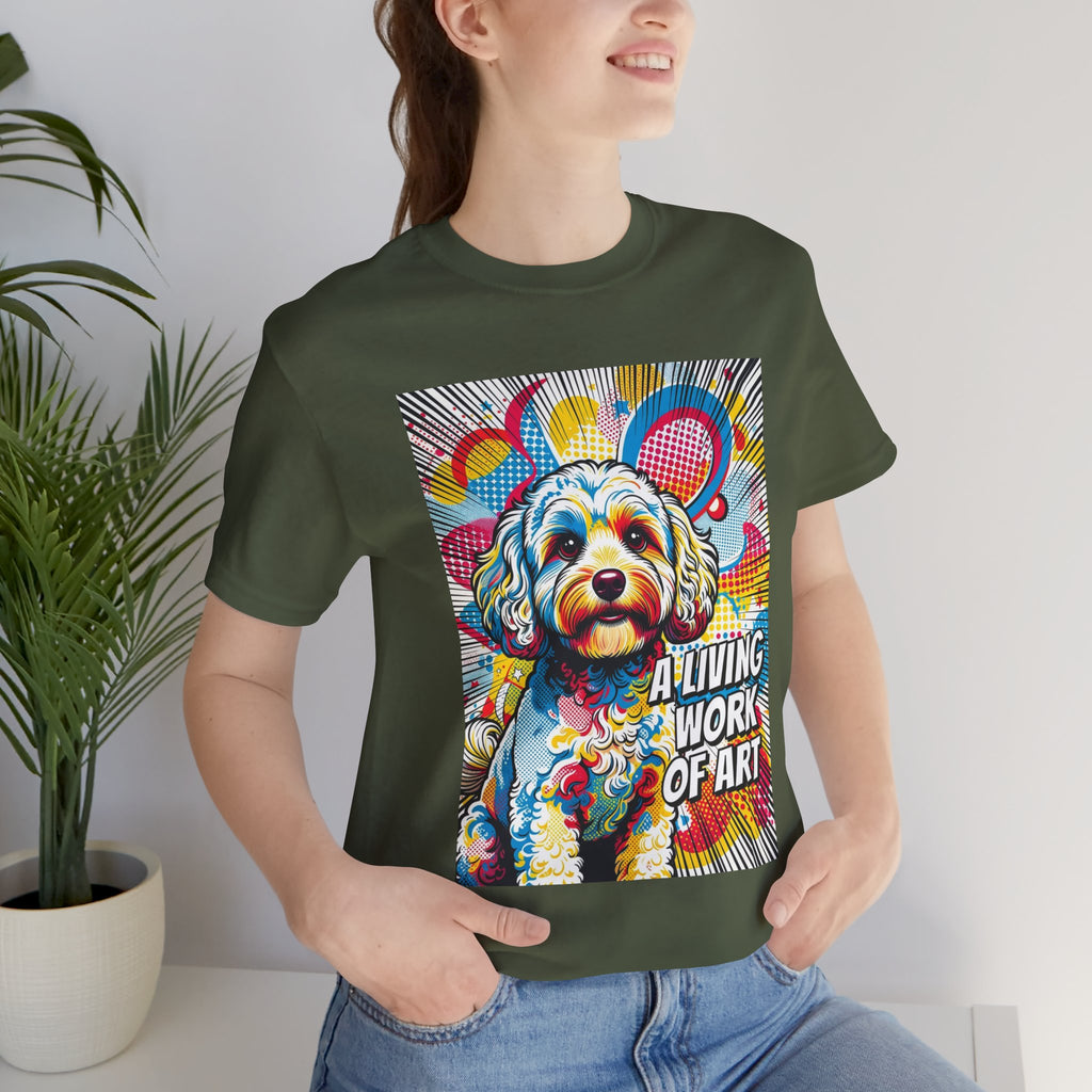 Cavapoo T Shirt | Living Work of Art Collection | Pop Art