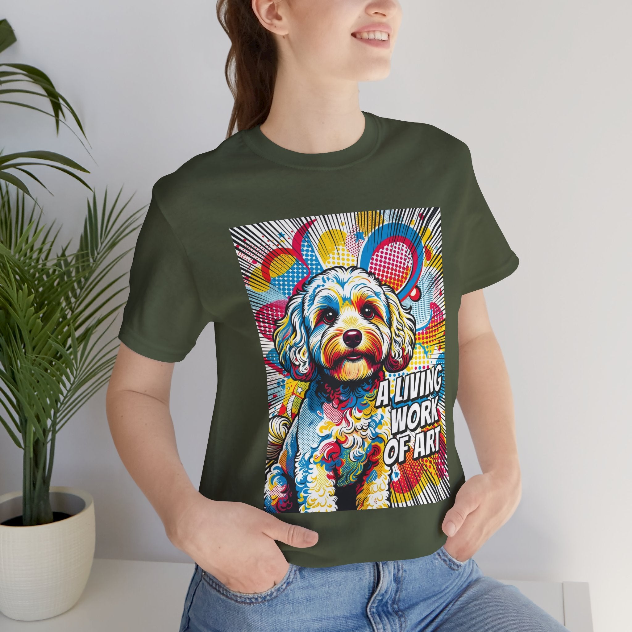 Cavapoo T Shirt | Living Work of Art Collection | Pop Art