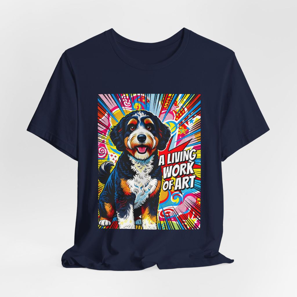 Bernedoodle T Shirt | Living Work of Art Collection | Pop Art