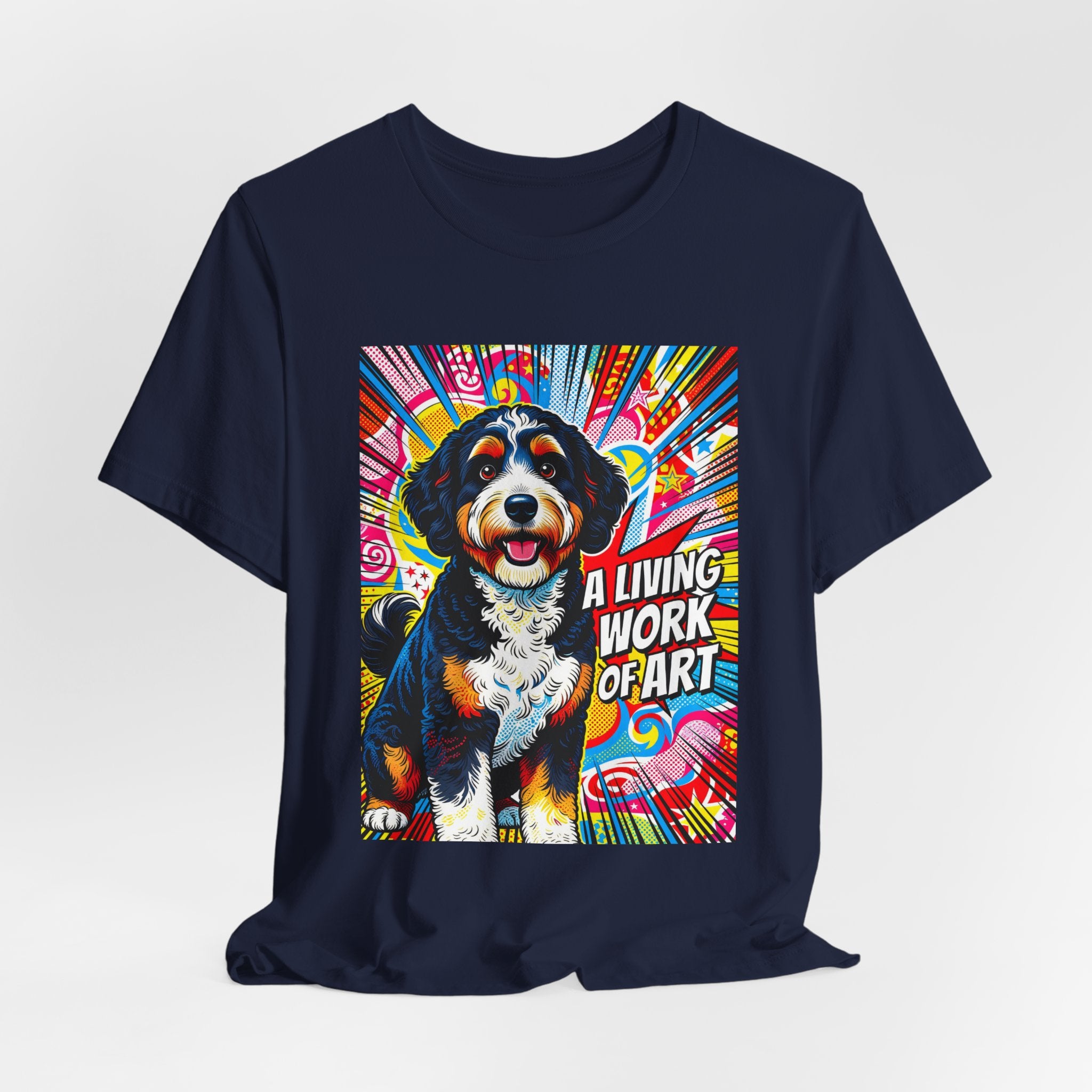 Bernedoodle T Shirt | Living Work of Art Collection | Pop Art