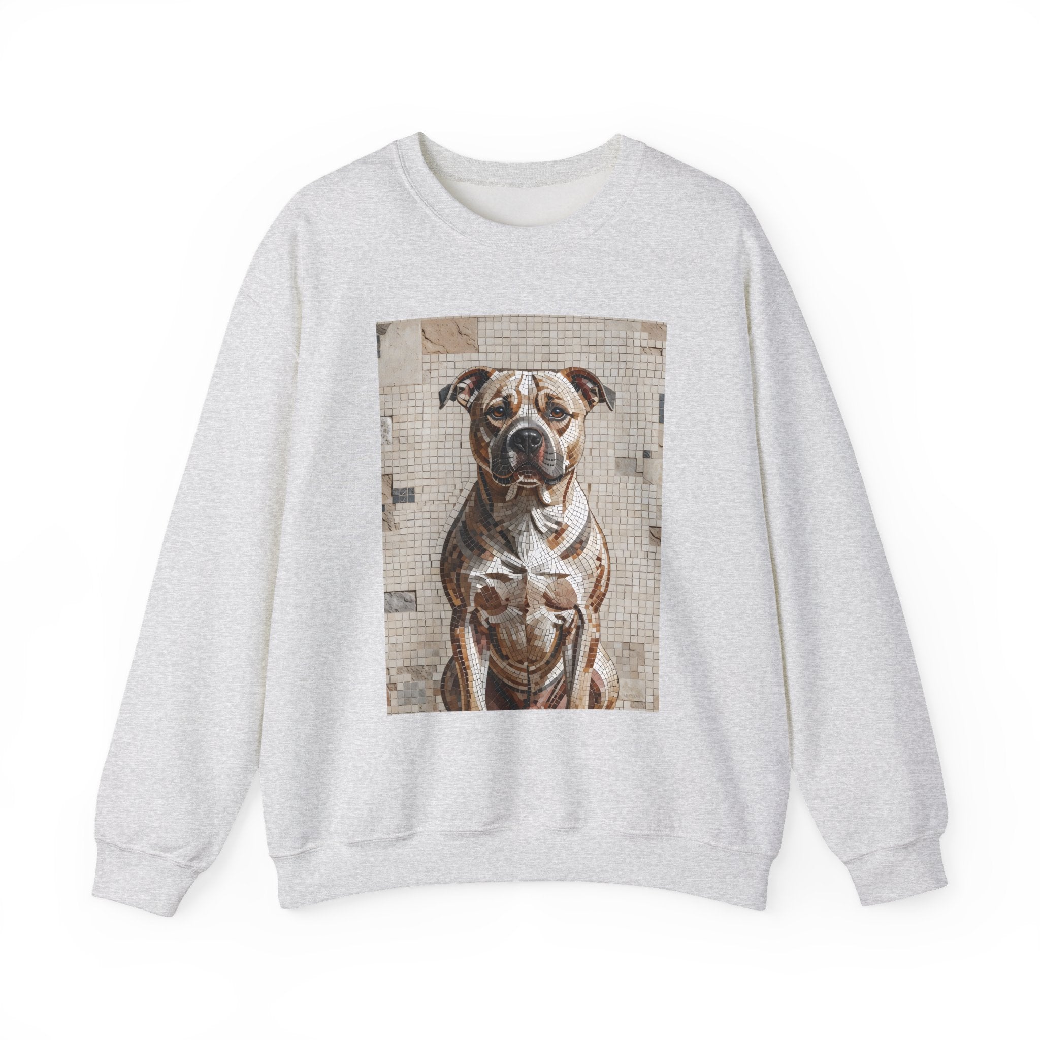 Staffordshire Bull Terrier Sweatshirt | Living Work of Art Collection | Mosaic Style