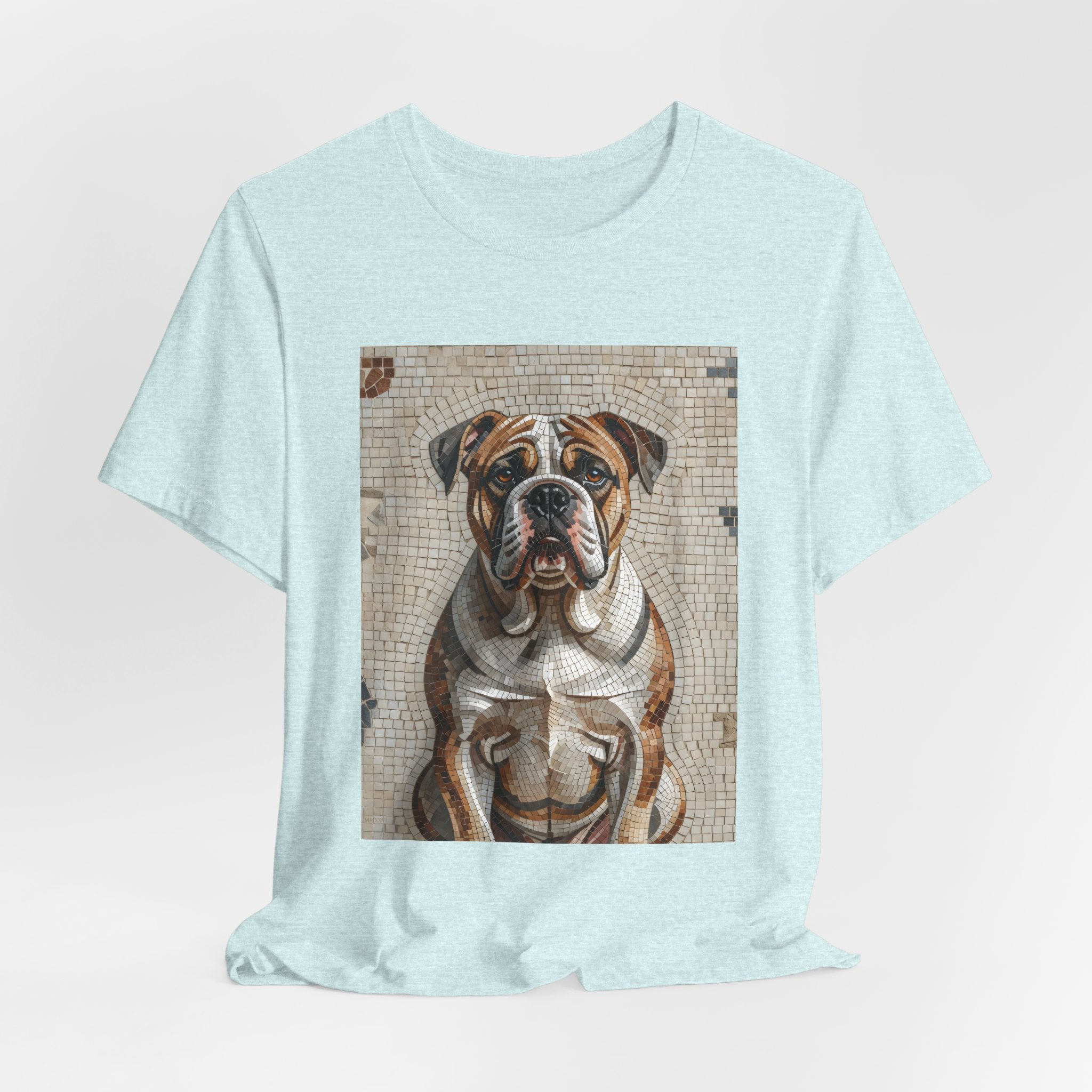 Bulldog T Shirt | Living Work of Art Collection | Mosaic Style