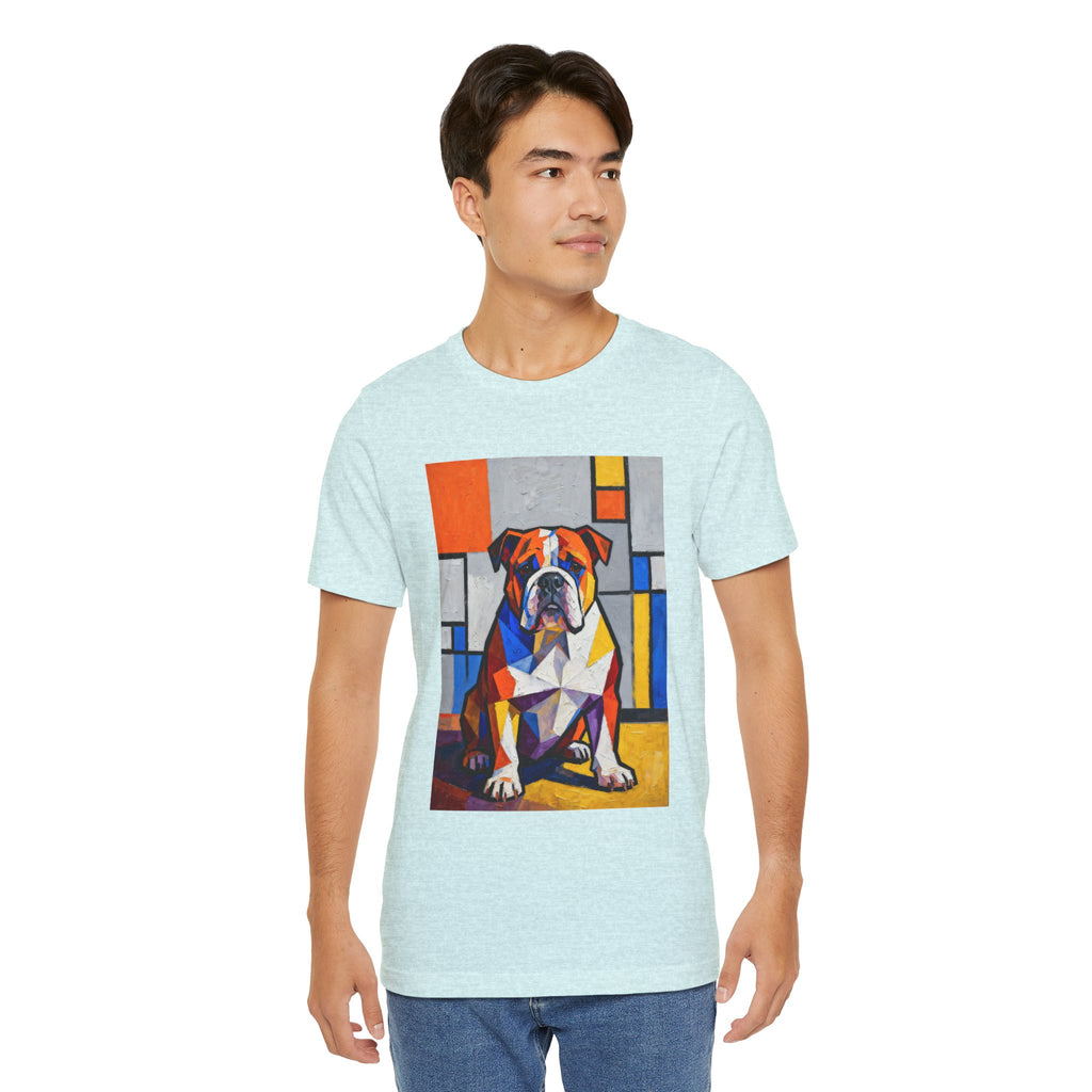 Bulldog T Shirt | Living Work of Art Collection | Cubist Style