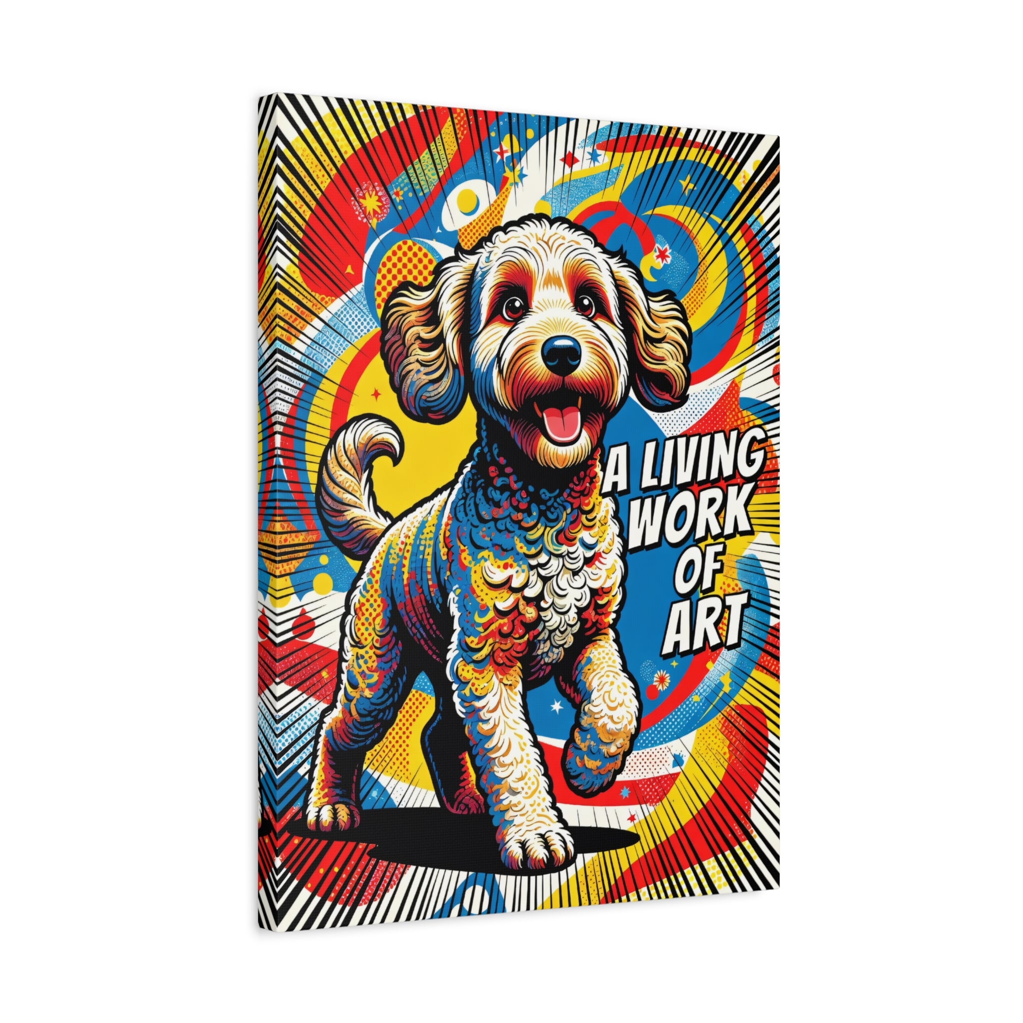 Labradoodle Canvas Wall Art | Living Work of Art Collection | Pop Art Print