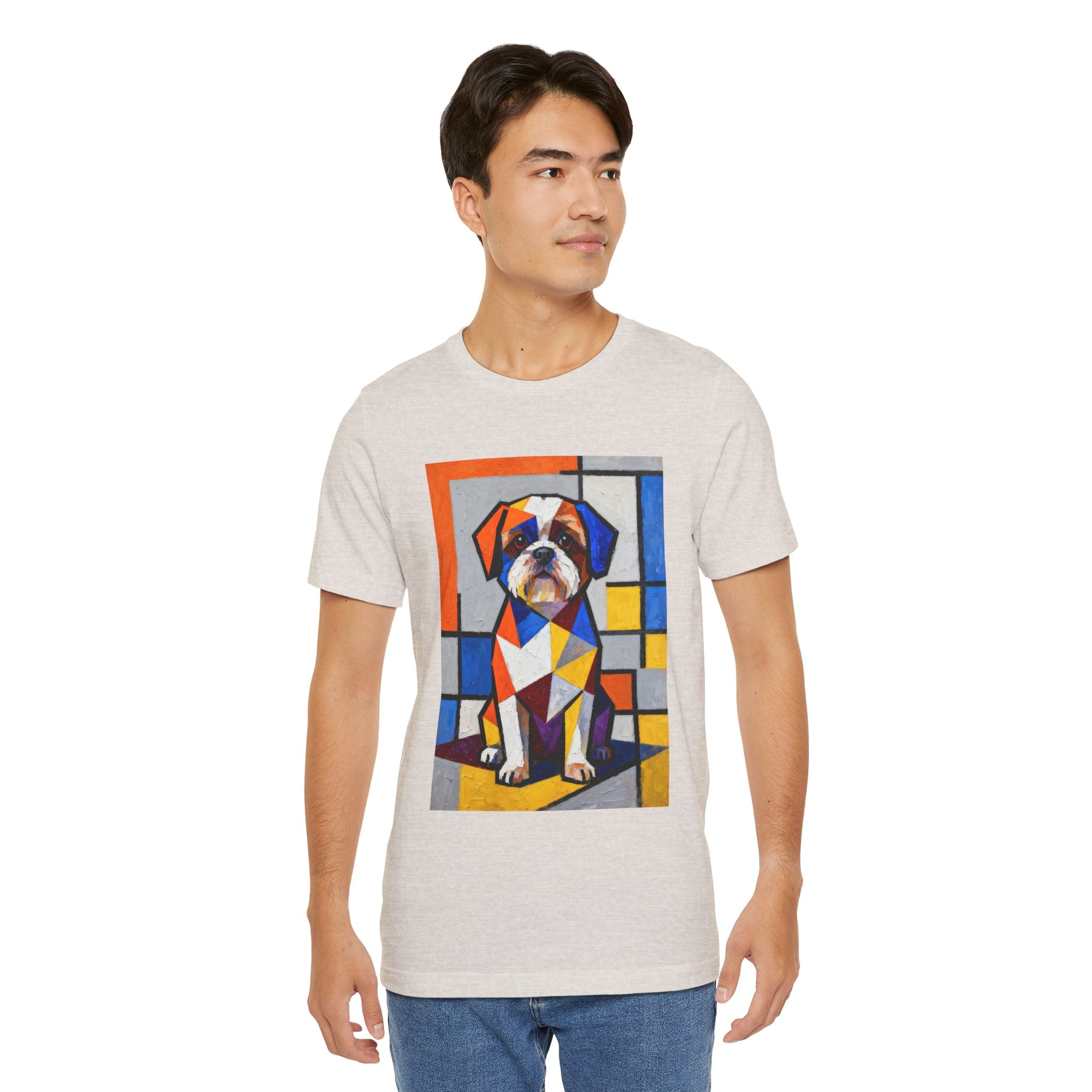 Shih Tzu T Shirt | Living Work of Art Collection | Cubist Style
