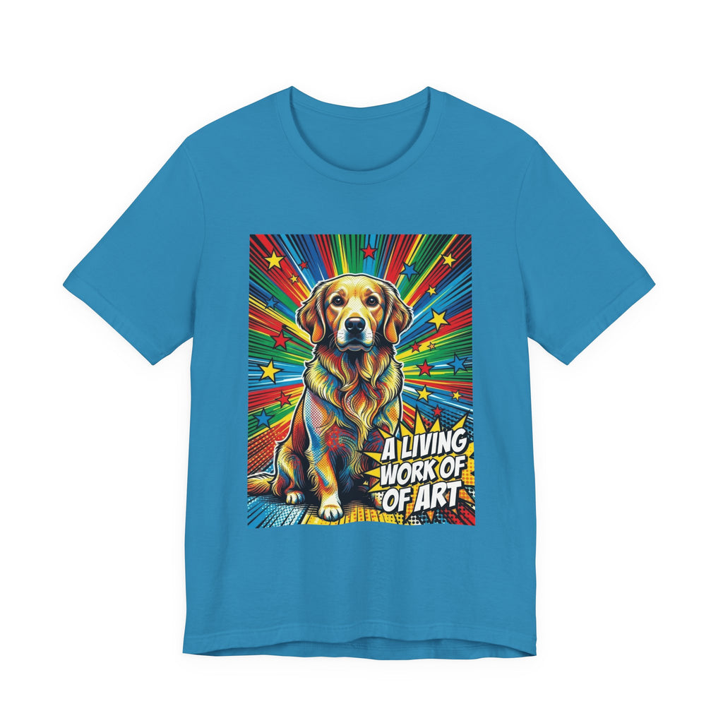 Golden Retriever T Shirt | Living Work of Art Collection | Pop Art