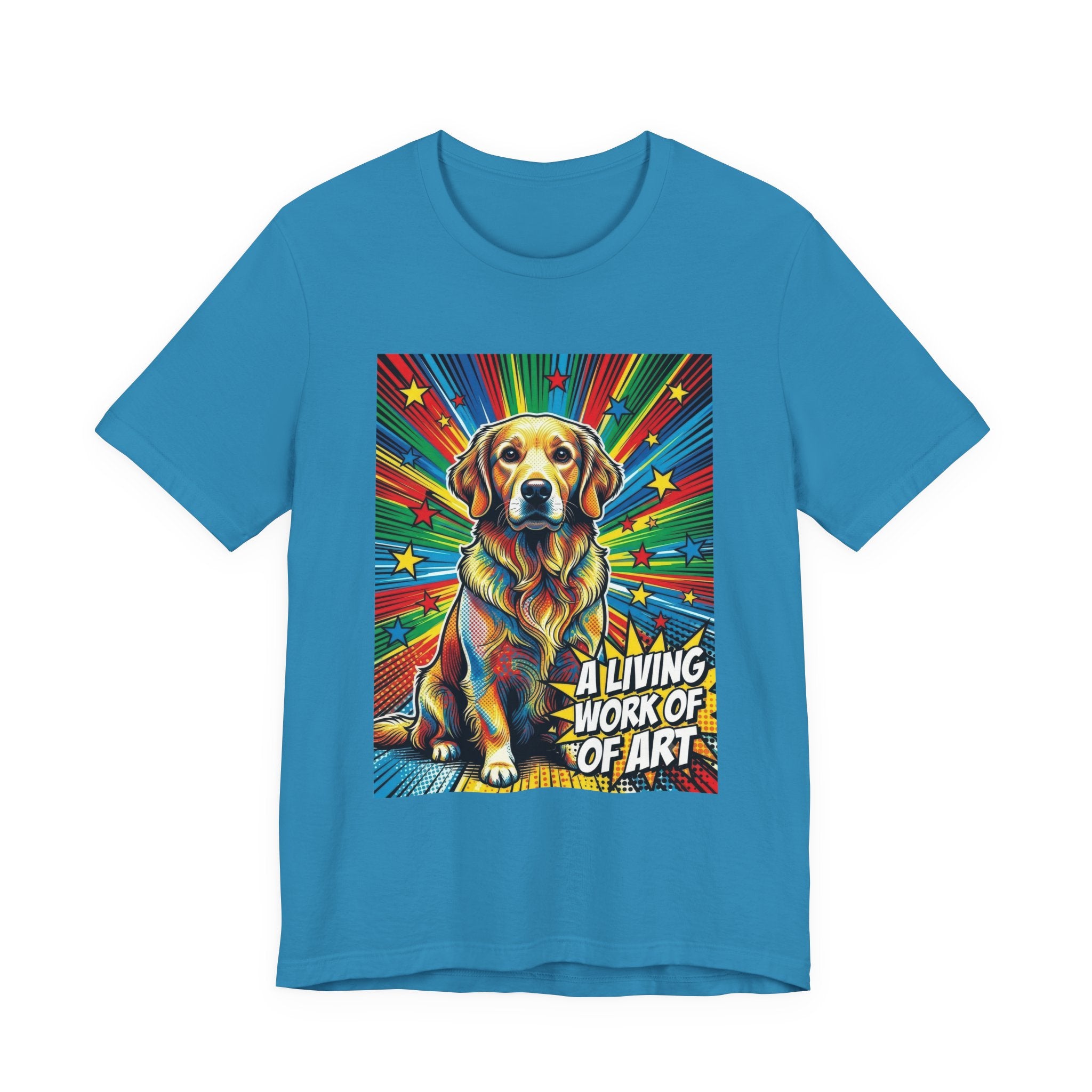 Golden Retriever T Shirt | Living Work of Art Collection | Pop Art
