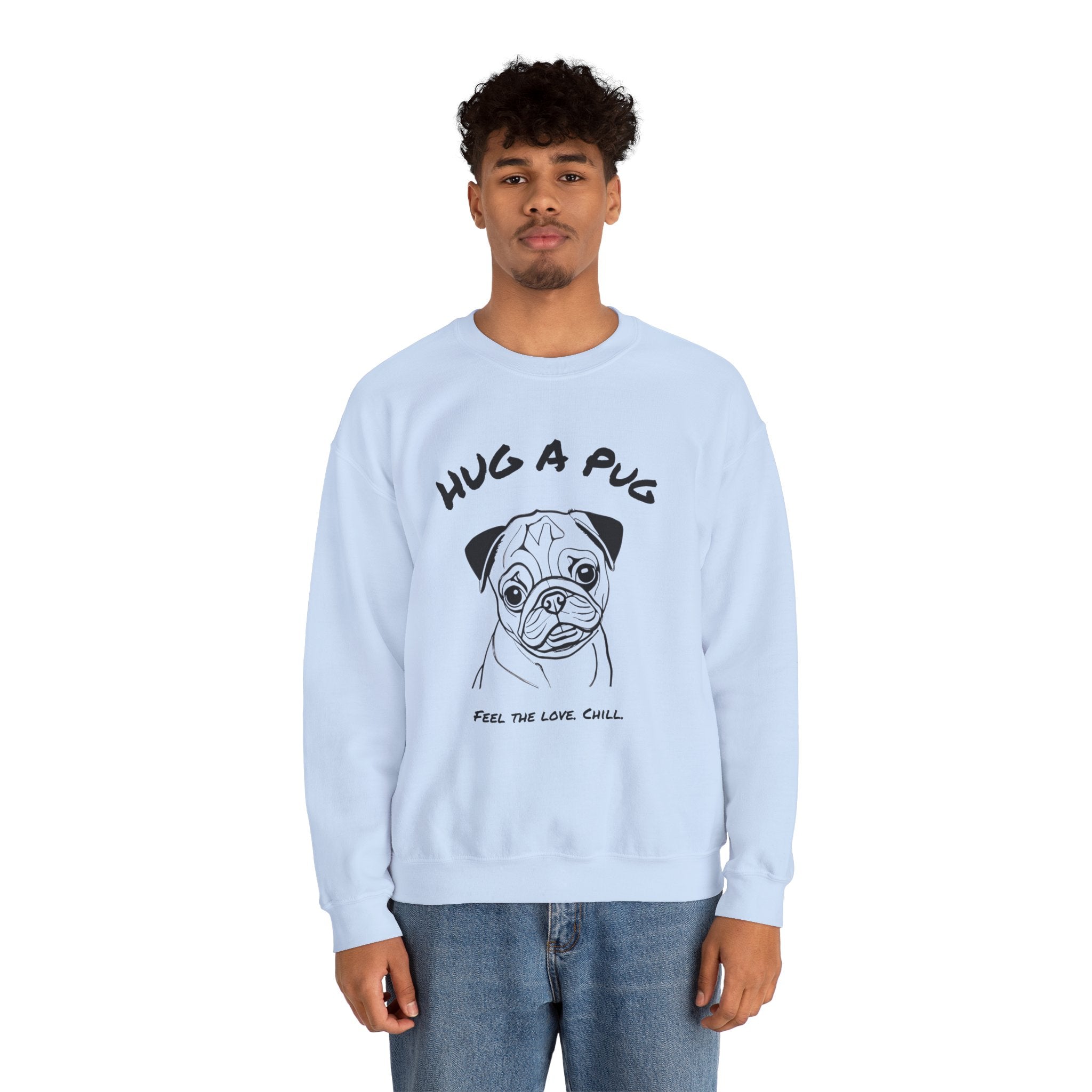 Pug Sweatshirt | Hug A Pug