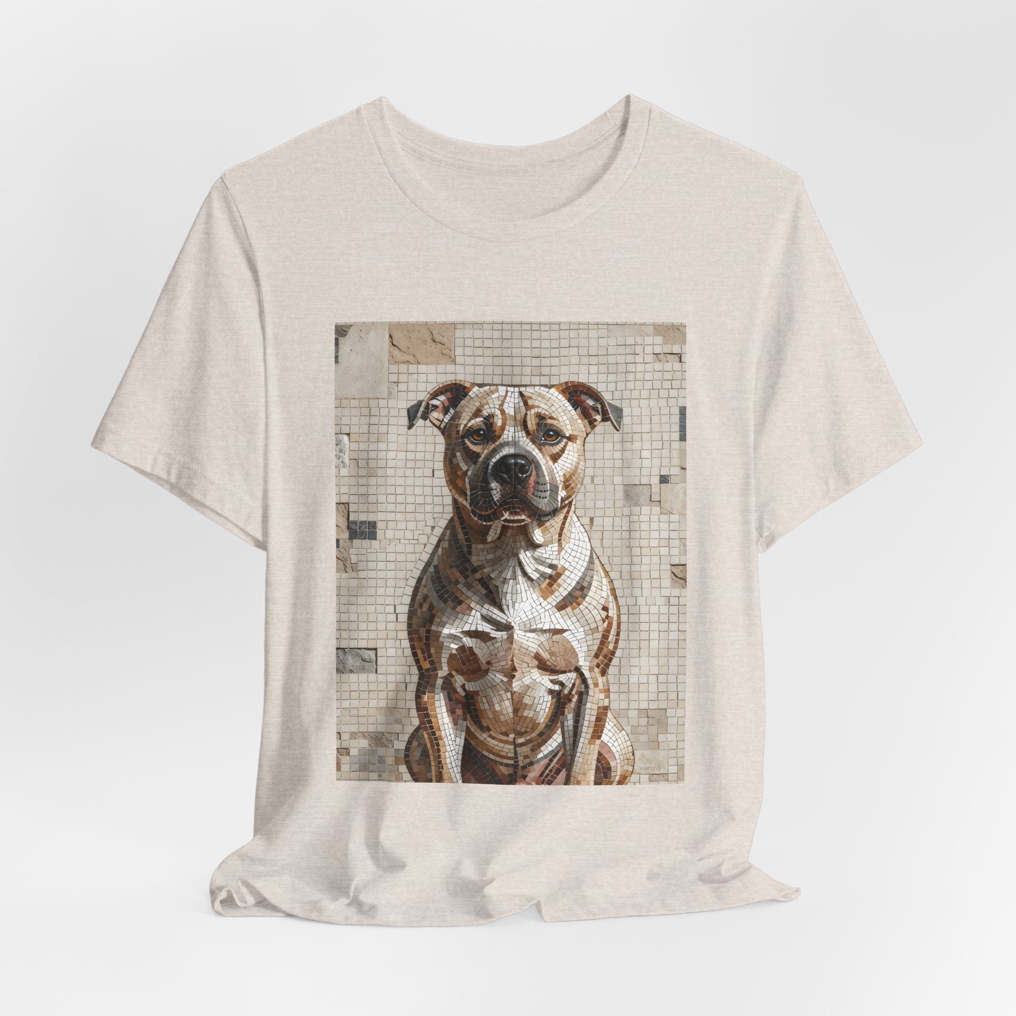 Staffordshire Bull Terrier T Shirt | Living Work of Art Collection | Mosaic Style