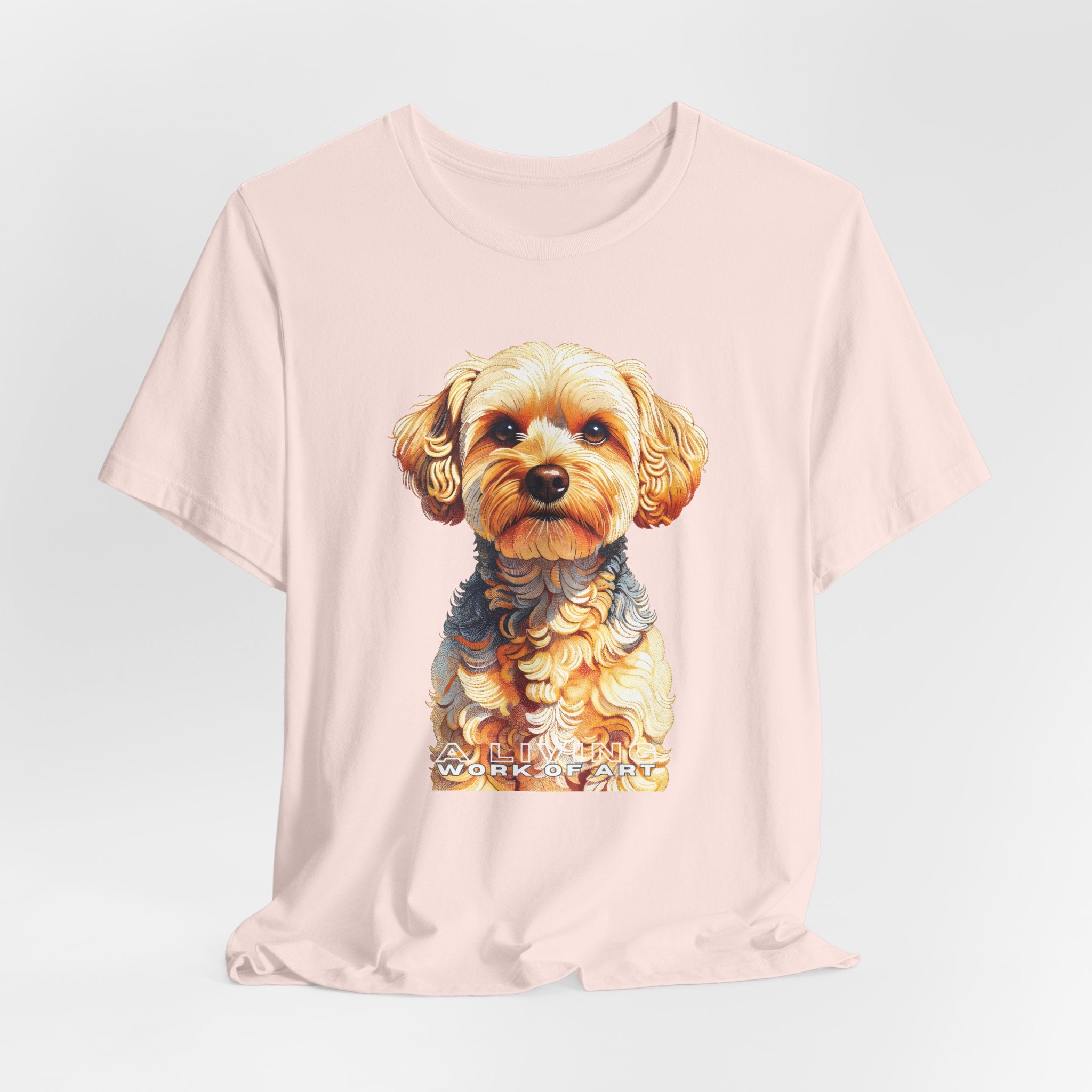Yorkipoo T Shirt | Living Work of Art Collection | Pointillism Style