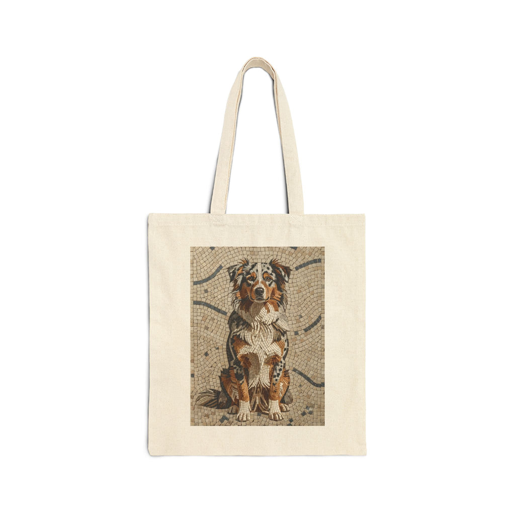 Australian Shepherd Tote Bag | Living Work of Art Collection | Mosaic Style
