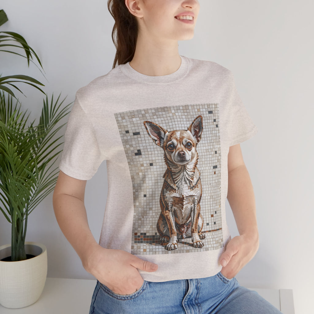 Chihuahua T Shirt | Living Work of Art Collection | Mosaic Style