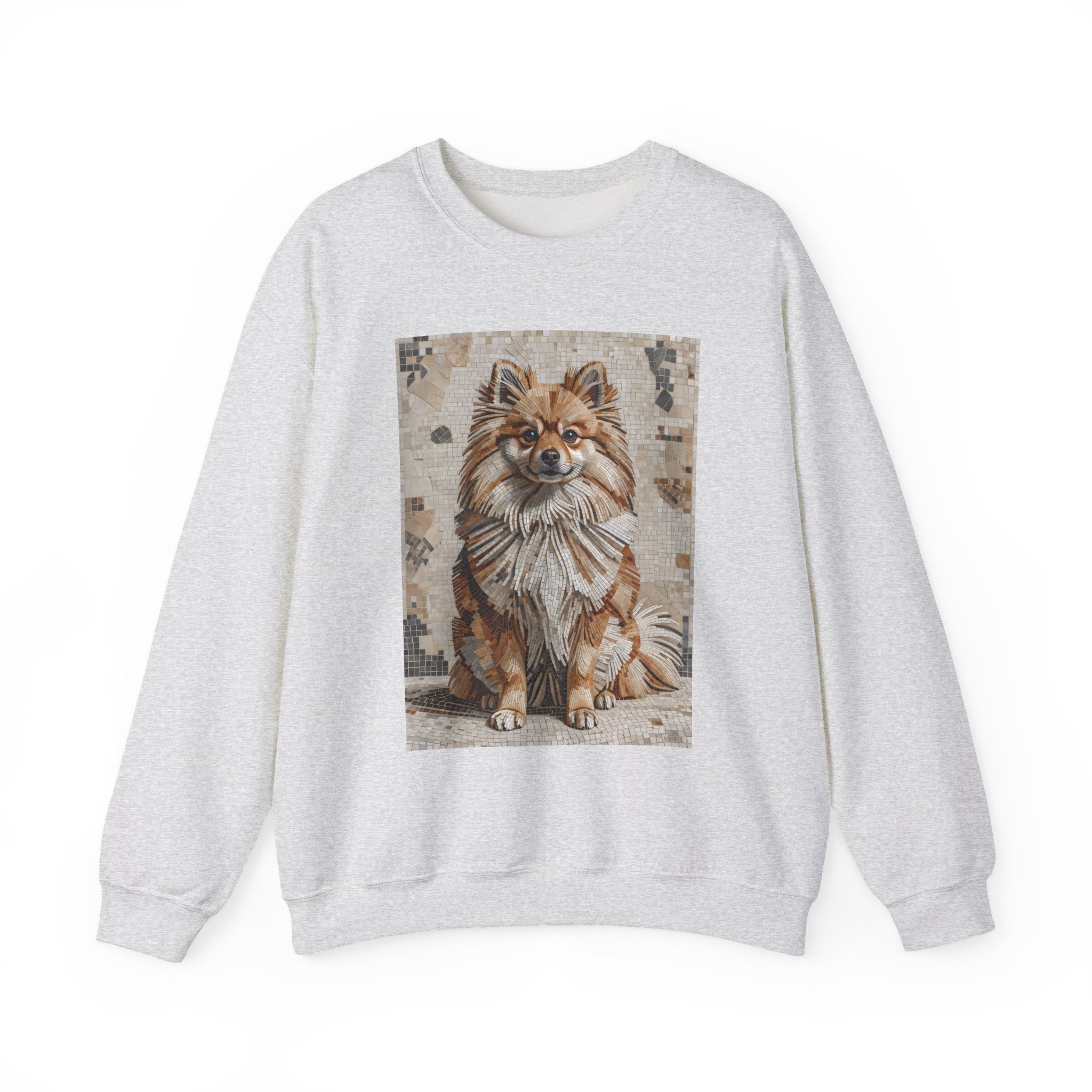 Pomeranian Sweatshirt | Living Work of Art Collection | Mosaic Style