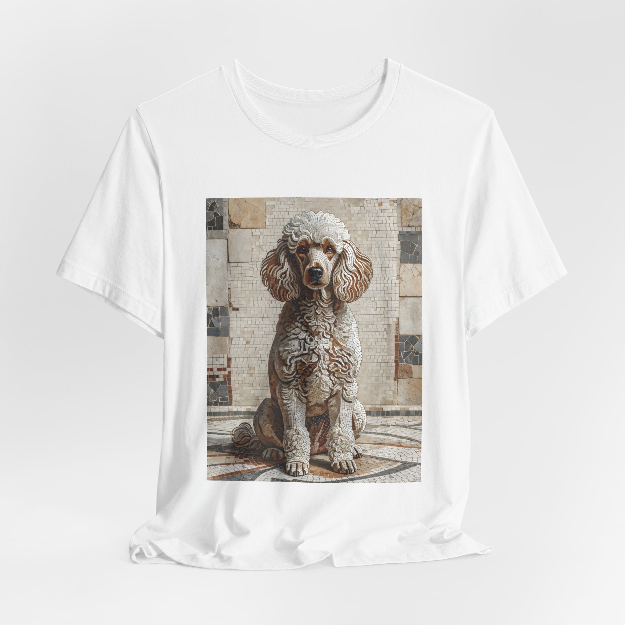 Poodle T Shirt | Living Work of Art Collection | Mosaic Style